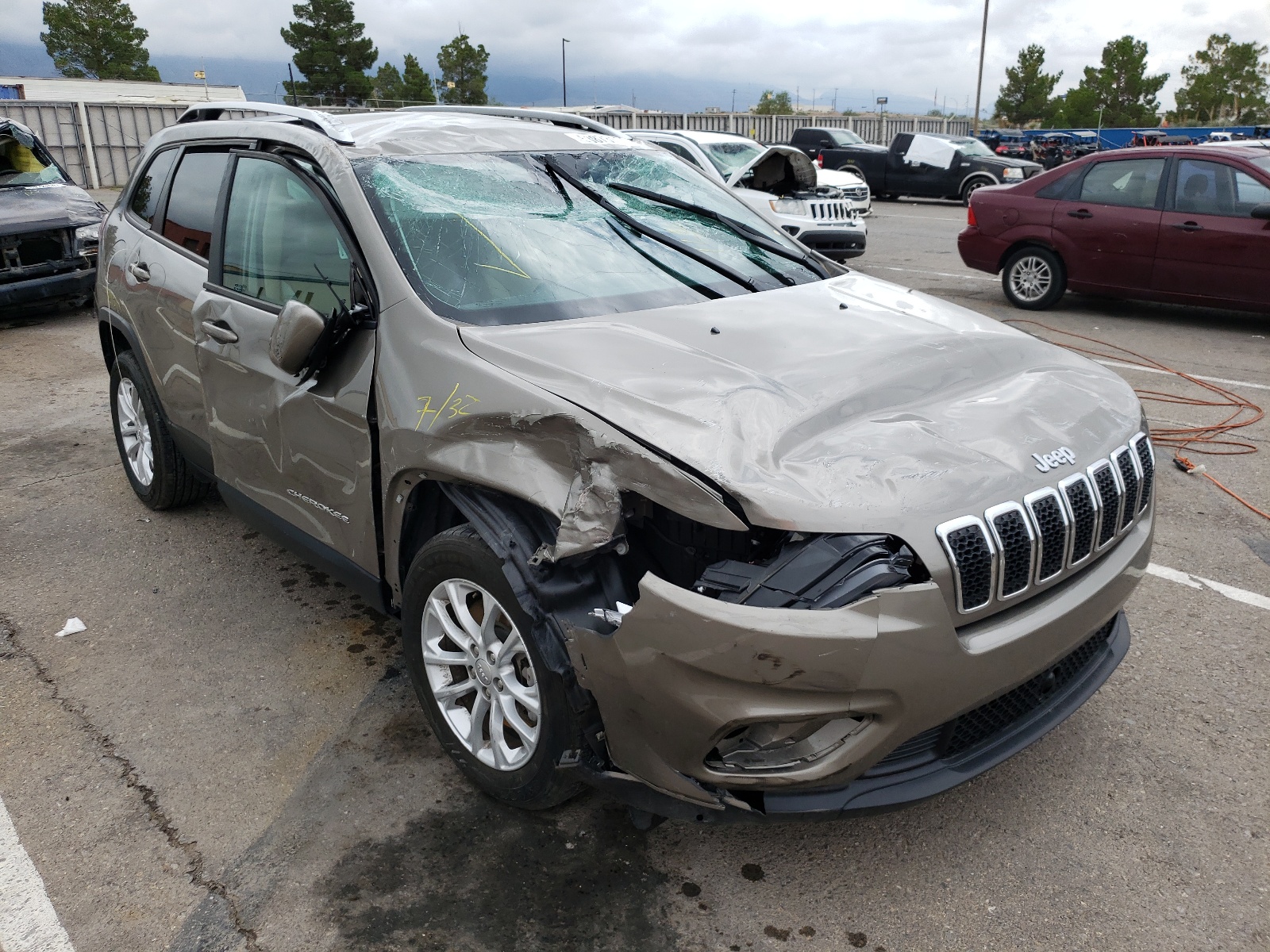 JEEP CHEROKEE L 2021 with VIN 1C4PJLCBXMD112197 - Photo from auction