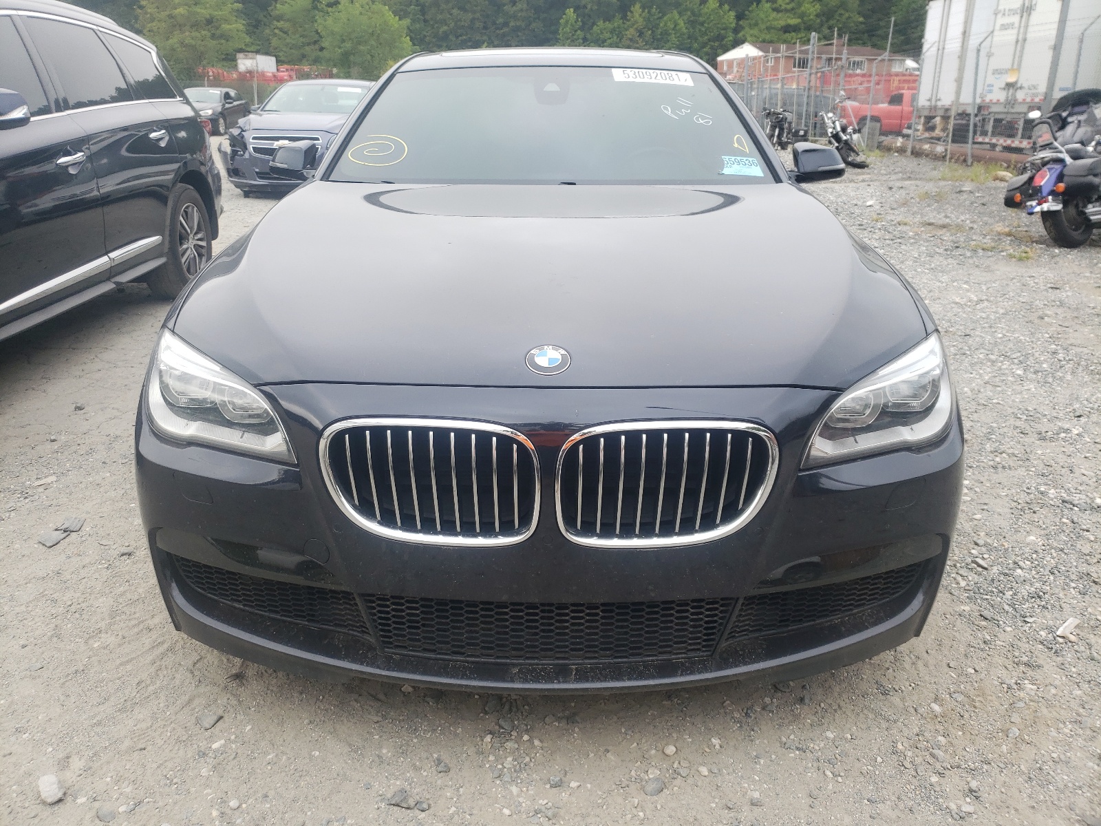 Photo 9 from auction – 2014 BMW 750 IL with VIN WBAYE8C5XED135963