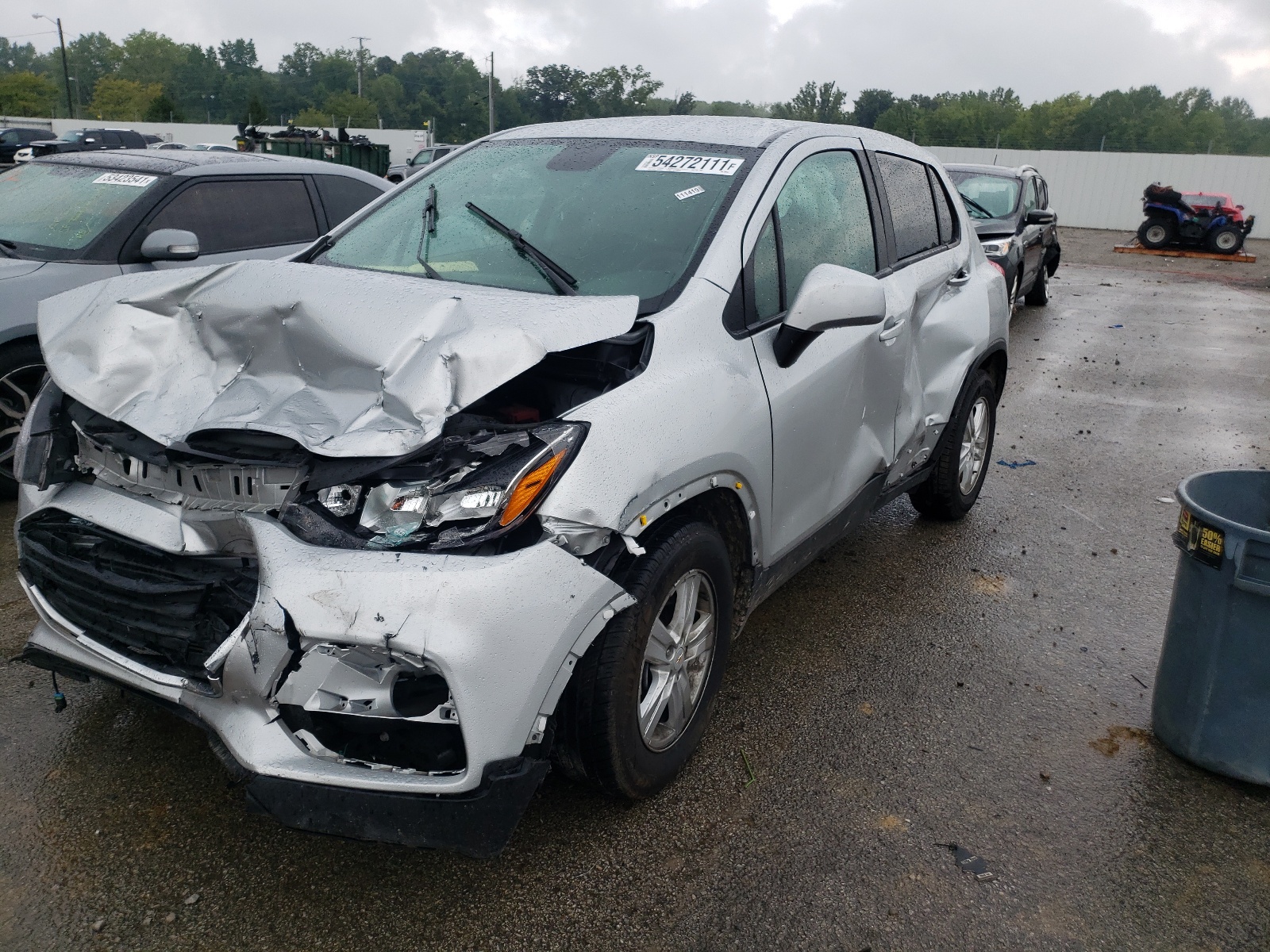 Photo 2 from auction – 2021 CHEVROLET TRAX LS with VIN KL7CJKSB3MB320456