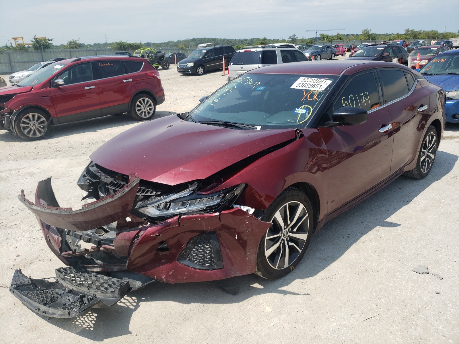 Photo 2 from auction – 2019 NISSAN MAXIMA S with VIN 1N4AA6AV0KC379037