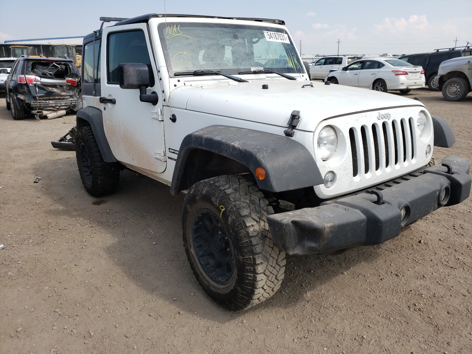 JEEP WRANGLER S 2017 مع رقم تعريف المركبة 1C4AJWAG3HL667235 - صورة من المزاد
