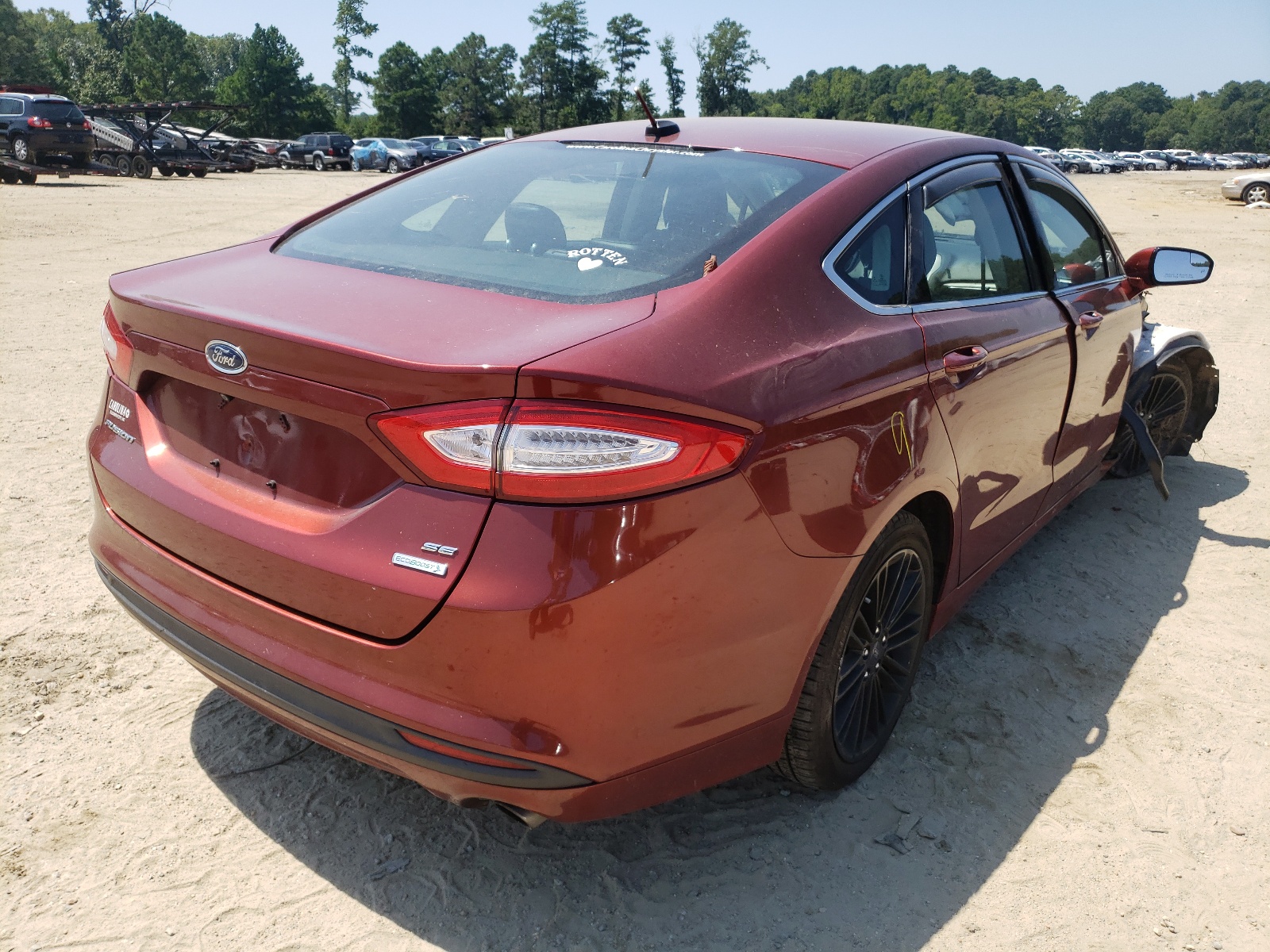Photo 4 from auction – 2014 FORD FUSION SE with VIN 3FA6P0HD7ER312472