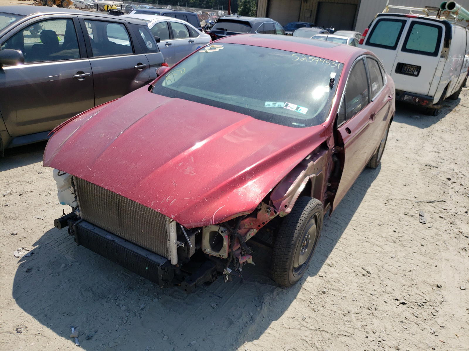 Photo 2 from auction – 2016 FORD FUSION SE with VIN 3FA6P0HDXGR128730