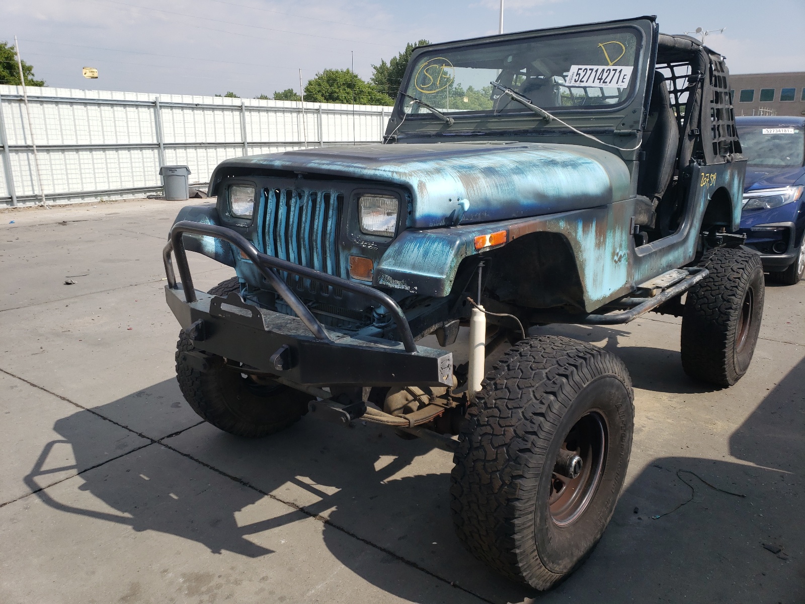 Photo 2 from auction – 1992 JEEP WRANGLER / with VIN 2J4FY29S5NJ562078