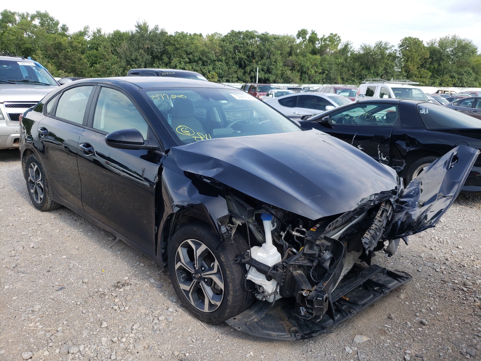 KIA FORTE FE 2019 with VIN 3KPF24AD1KE077340 - Photo from auction
