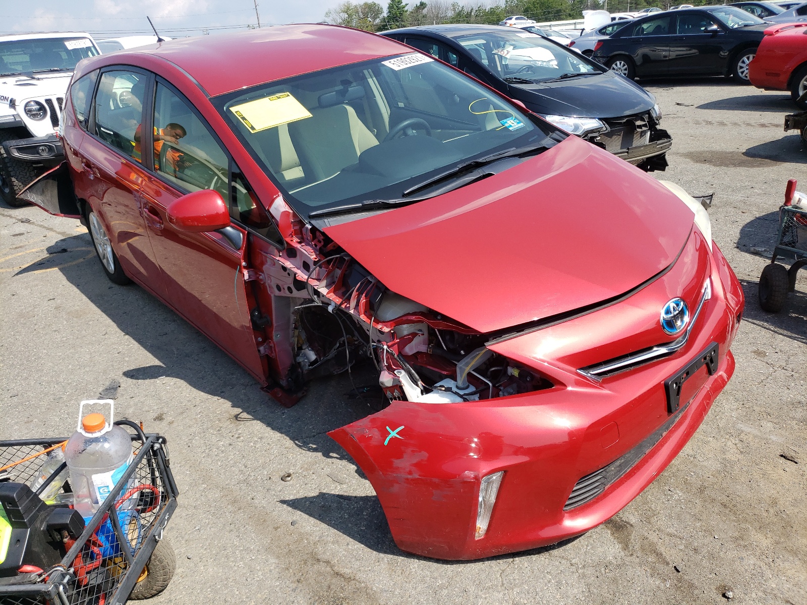TOYOTA PRIUS V 2012 with VIN JTDZN3EU9C3122588 - Photo from auction