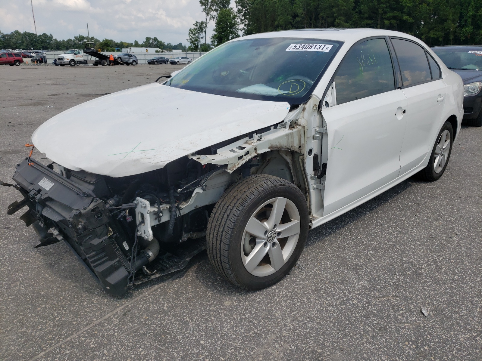 Photo 2 from auction – 2012 VOLKSWAGEN JETTA TDI with VIN 3VWLL7AJ7CM427971