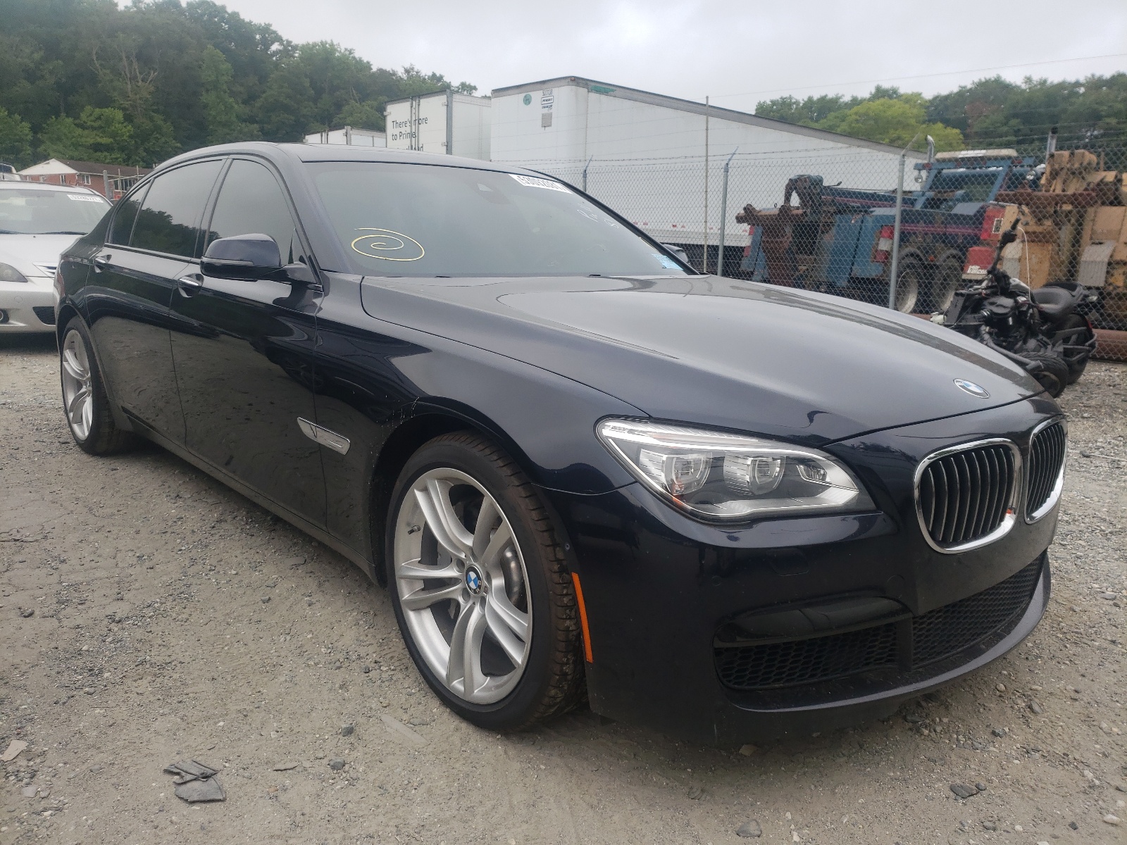 BMW 750 IL 2014 with VIN WBAYE8C5XED135963 - Photo from auction