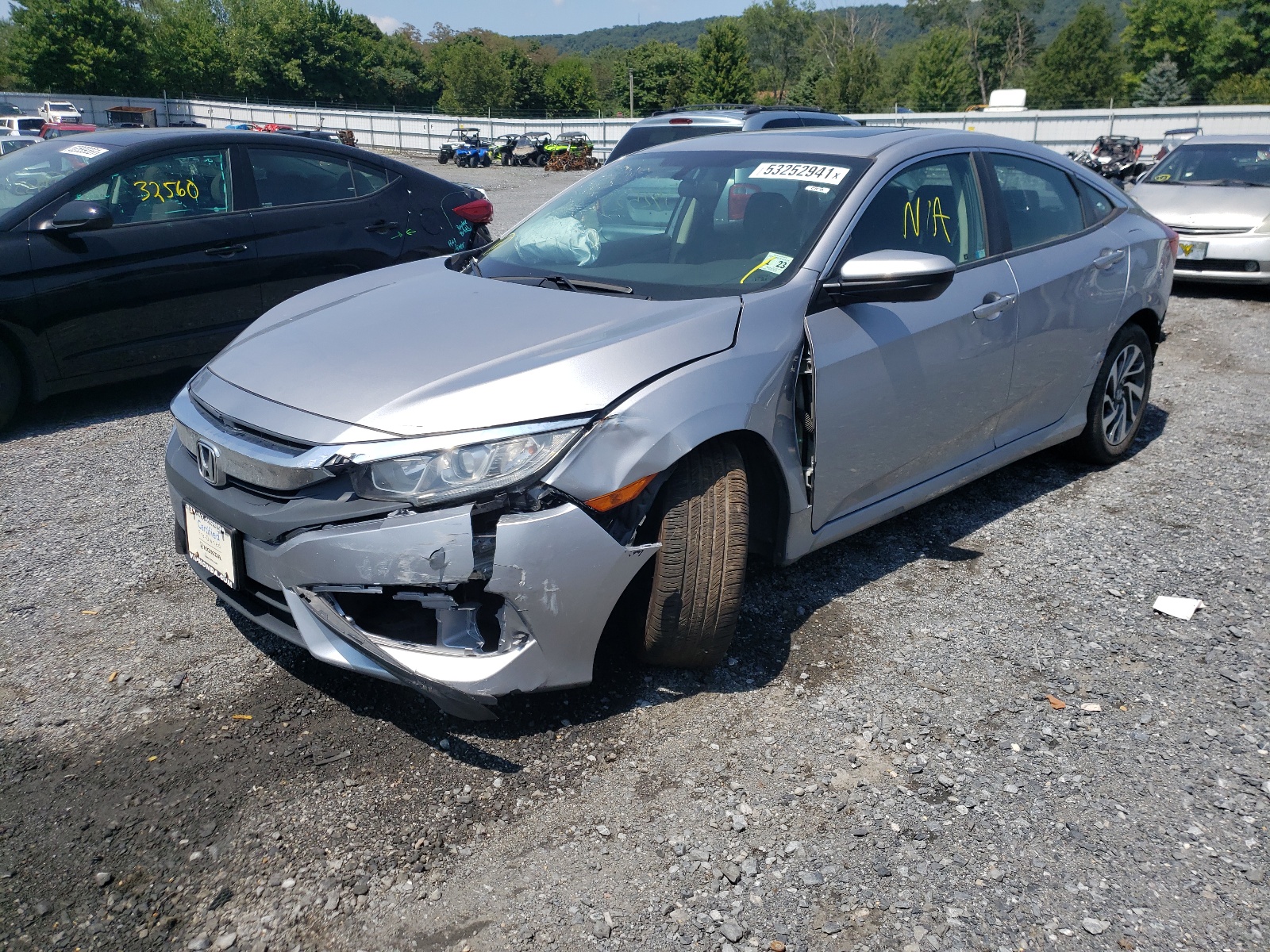 Photo 2 from auction – 2018 HONDA CIVIC EX with VIN 2HGFC2F7XJH530024