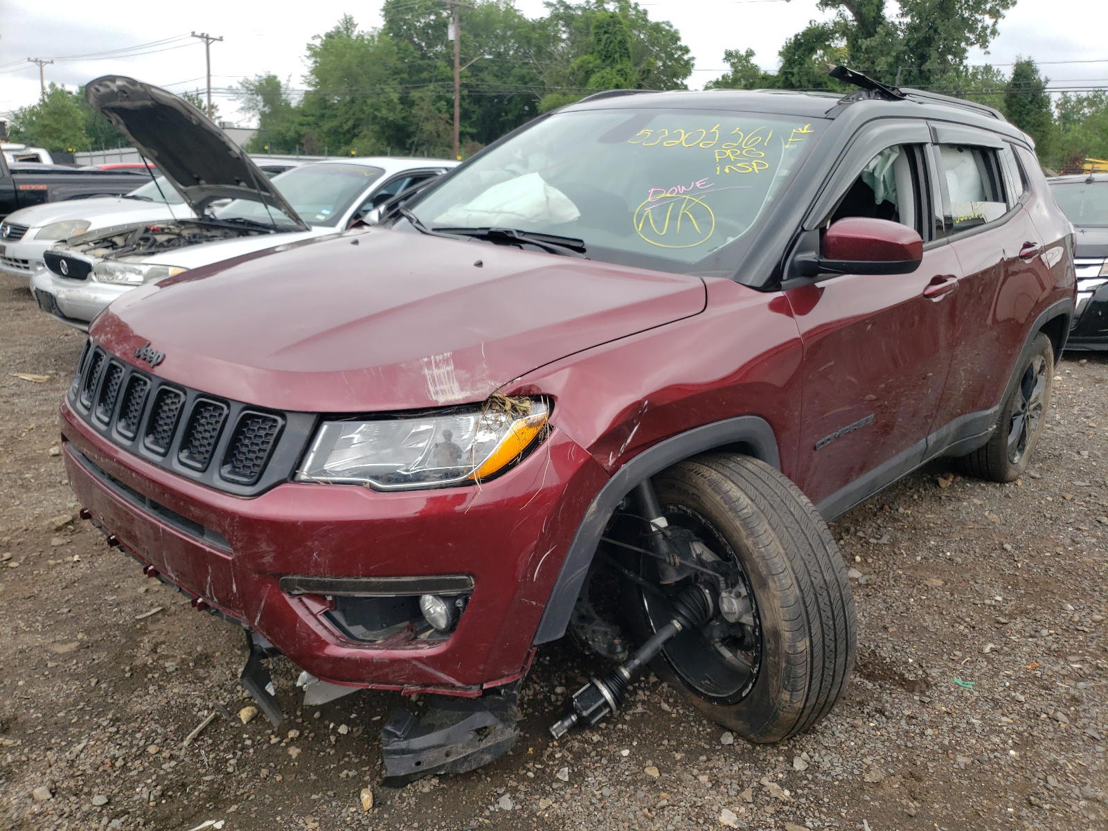 Photo 2 from auction – 2021 JEEP COMPASS LA with VIN 3C4NJDBB4MT519201