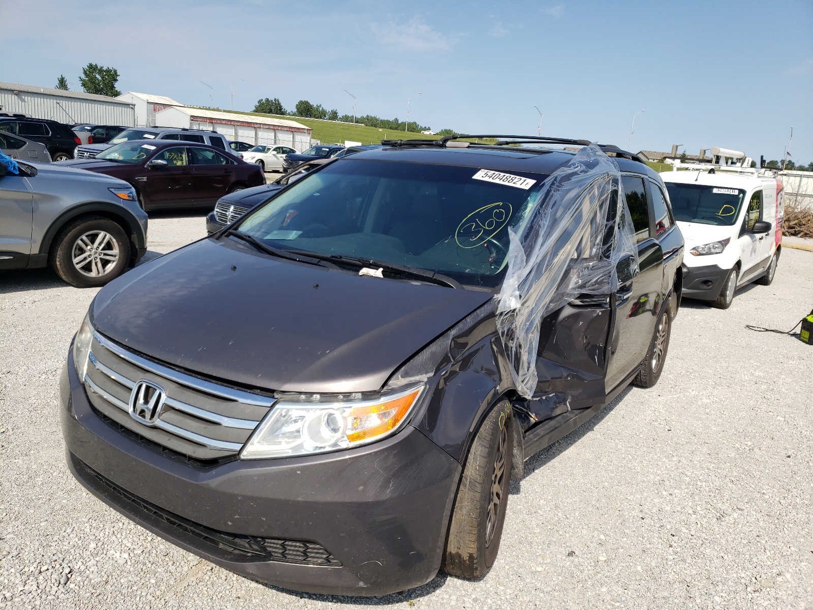 Photo 2 from auction – 2012 HONDA ODYSSEY EX with VIN 5FNRL5H61CB092746