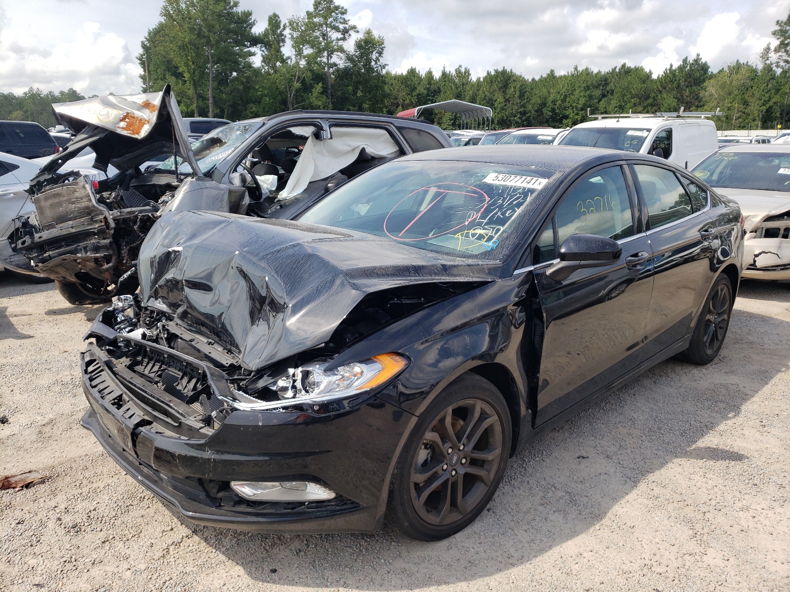 Photo 2 from auction – 2018 FORD FUSION S with VIN 3FA6P0G76JR255249