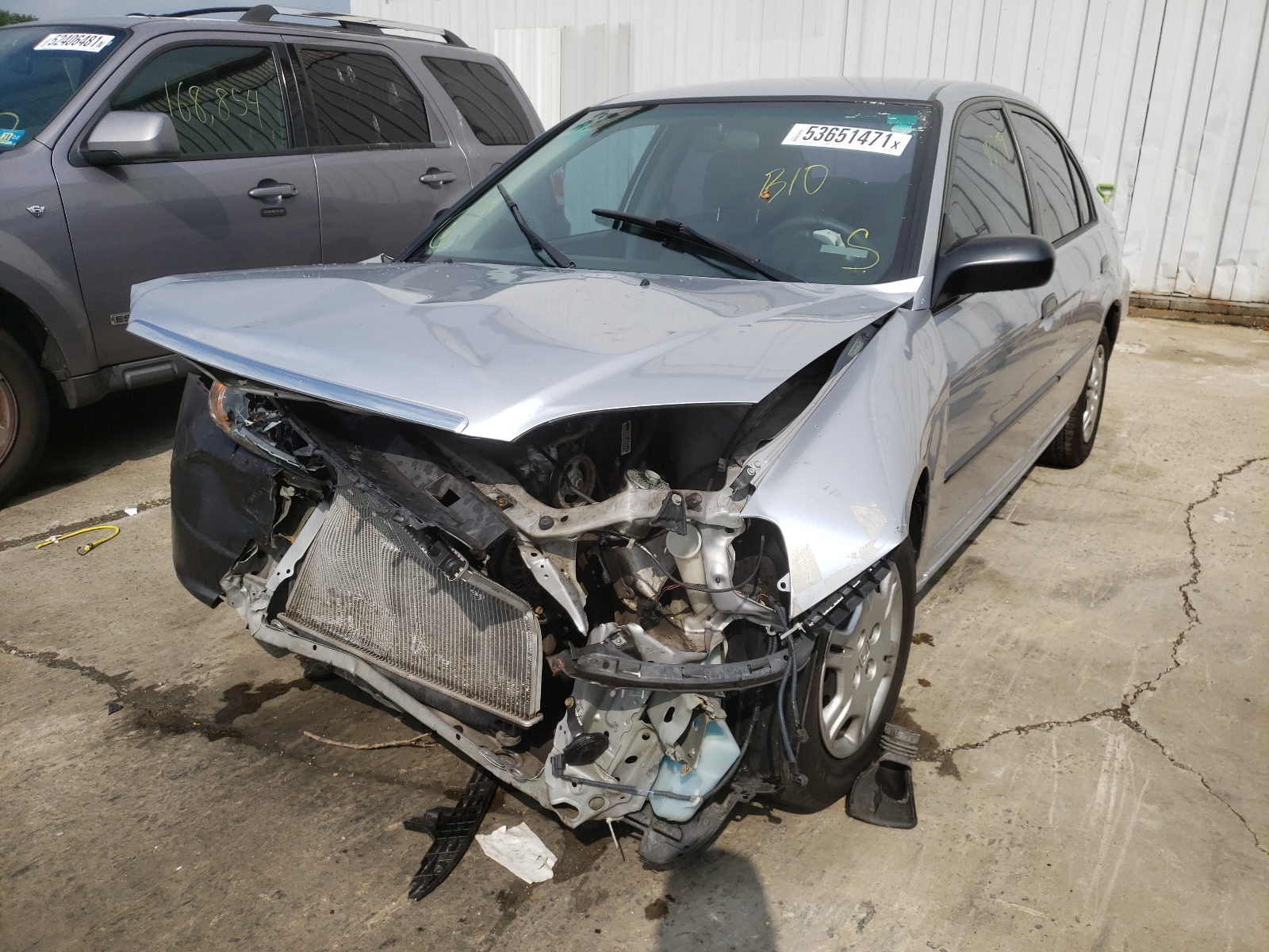 Photo 2 from auction – 2002 HONDA CIVIC DX with VIN 2HGES16142H595876