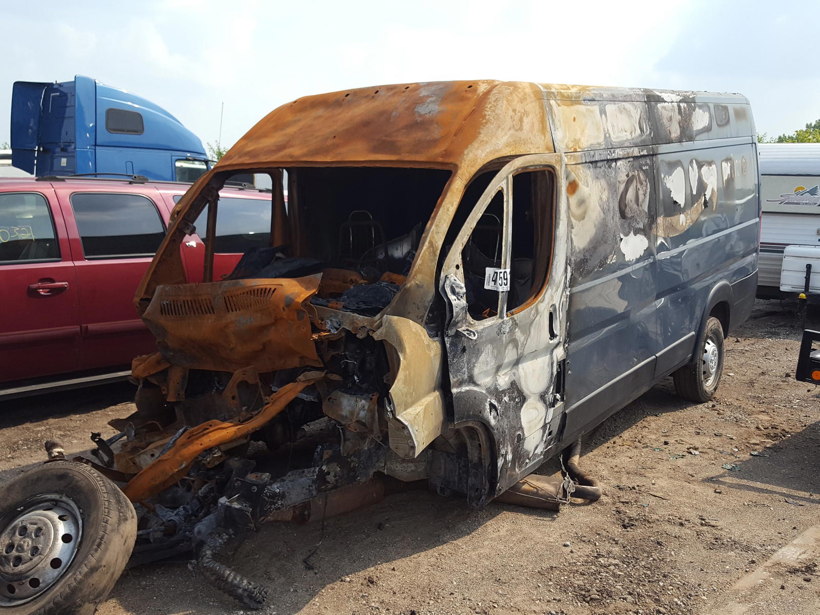 Photo 2 from auction – 2019 RAM PROMASTER with VIN 3C6URVJG5KE564499