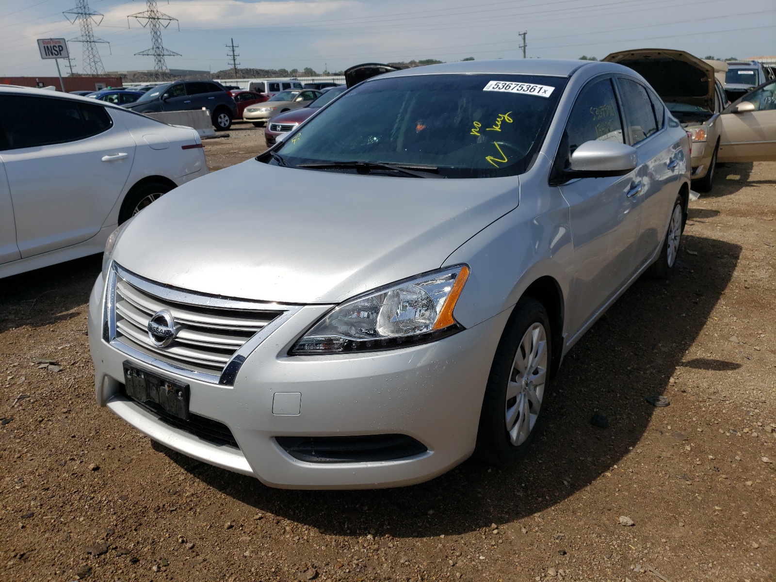 Photo 2 from auction – 2015 NISSAN SENTRA S with VIN 3N1AB7AP2FL642656