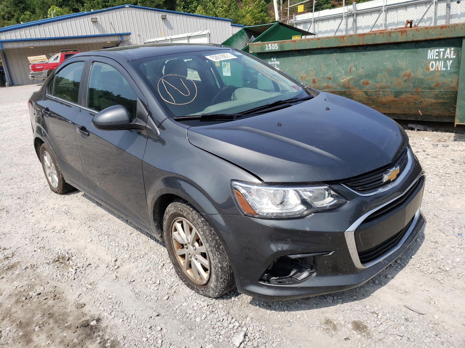 CHEVROLET SONIC LT 2017 with VIN 1G1JD5SH2H4137589 - Photo from auction