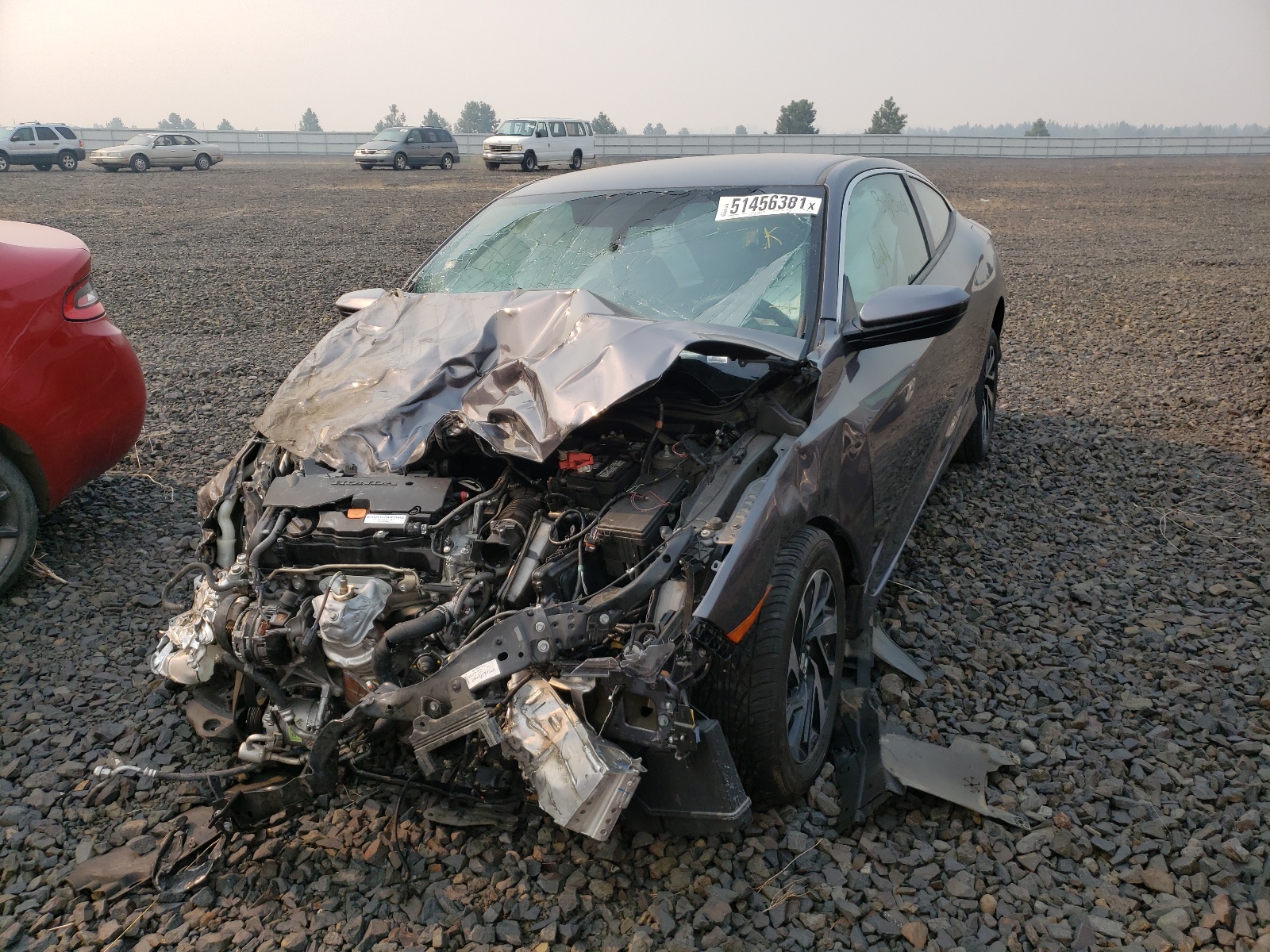 Photo 2 from auction – 2017 HONDA CIVIC LX with VIN 2HGFC4B57HH305036