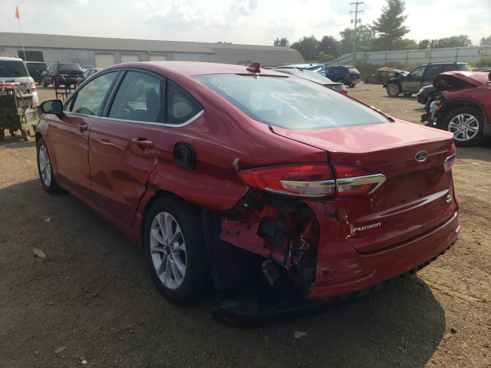 Photo 3 from auction – 2020 FORD FUSION SE with VIN 3FA6P0HD0LR165182