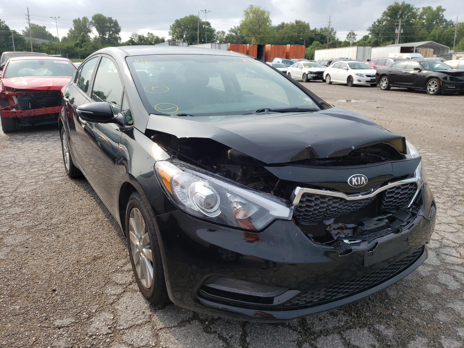 KIA FORTE LX 2014 with VIN KNAFX4A65E5227417 - Photo from auction