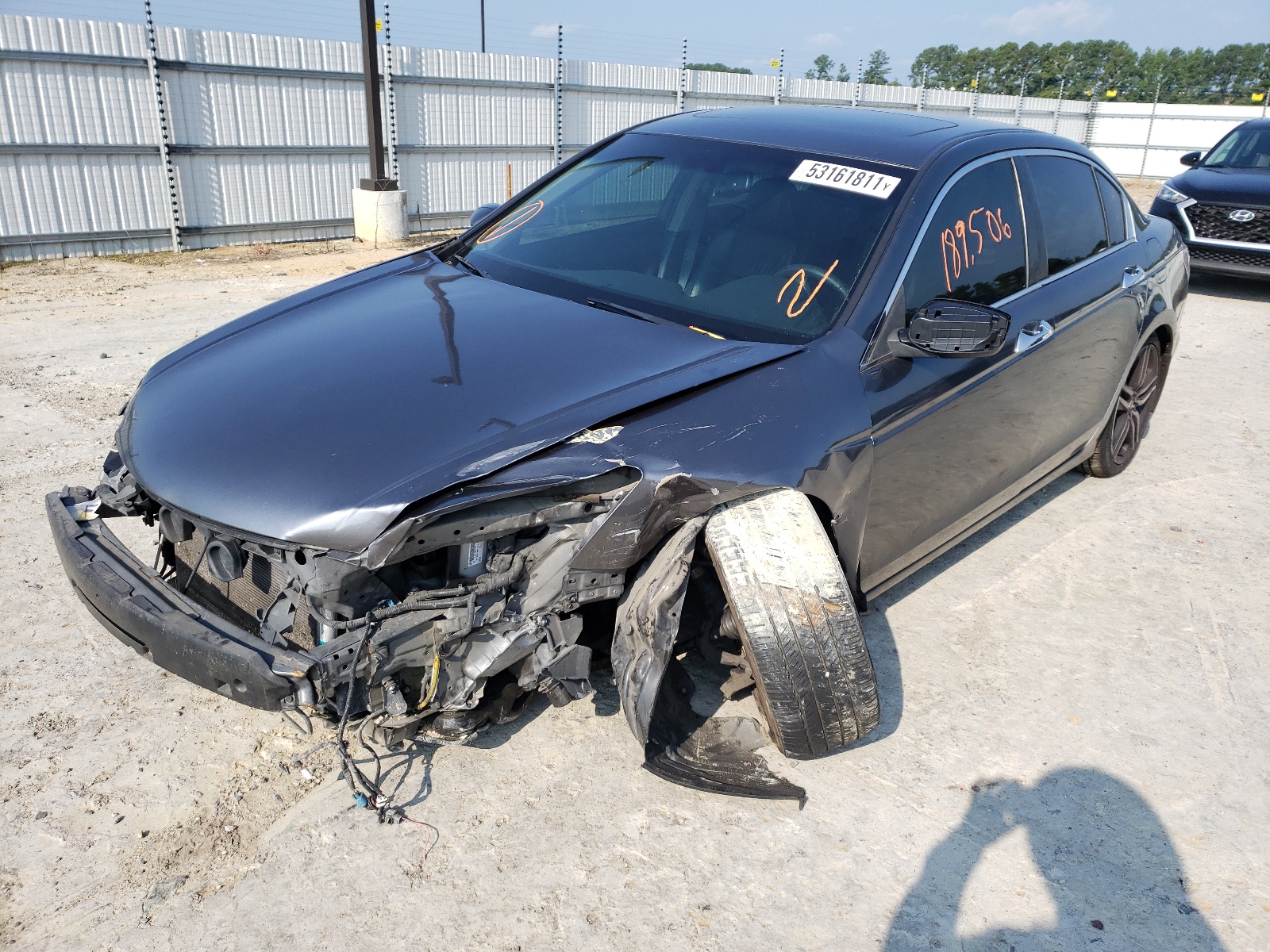 Photo 2 from auction – 2008 HONDA ACCORD EXL with VIN 1HGCP368X8A008749