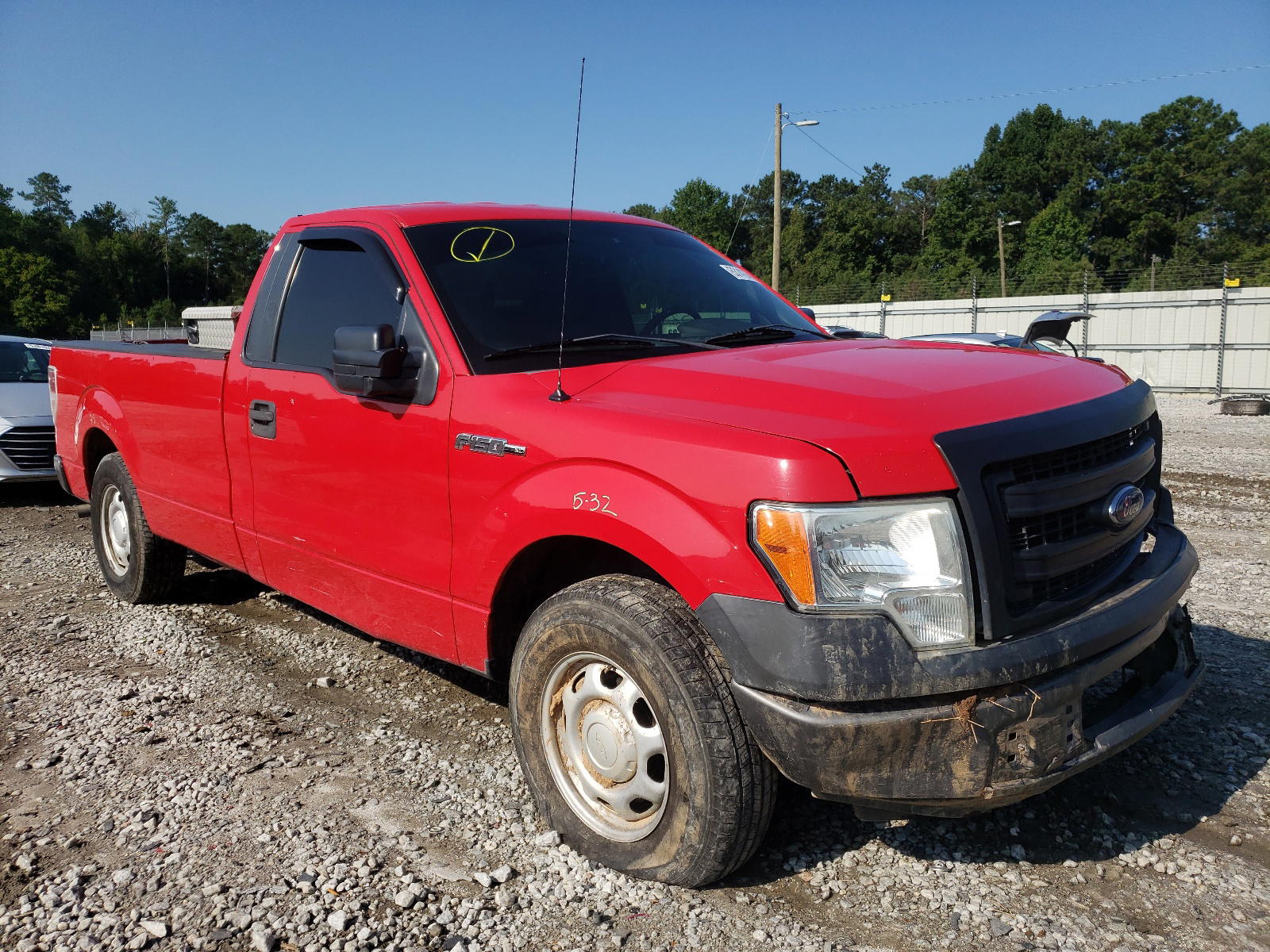 FORD F150 2013 with VIN 1FTNF1CF1DKF27047 - Photo from auction