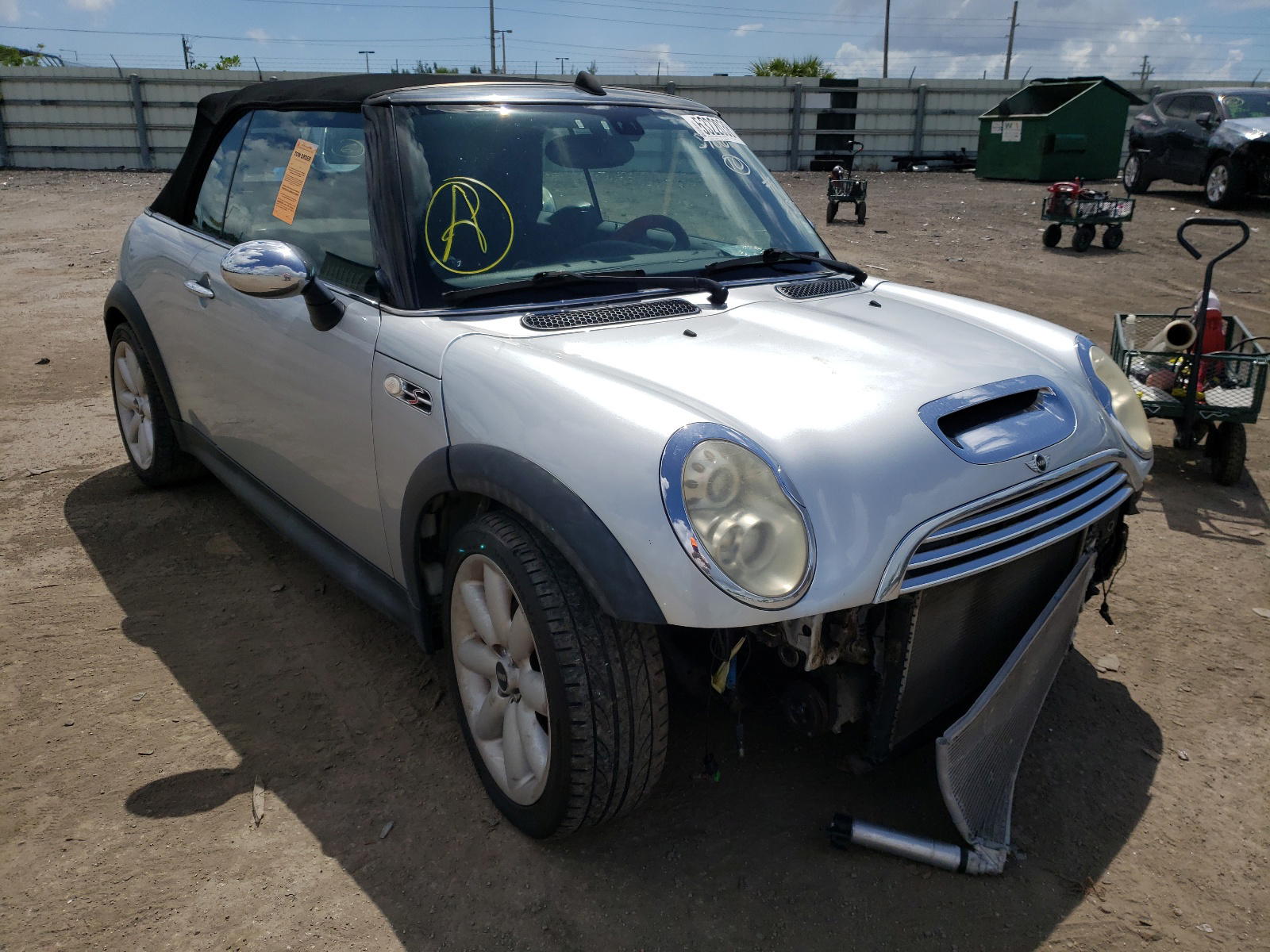 MINI COOPER S 2005 with VIN WMWRH33535TF85557 - Photo from auction