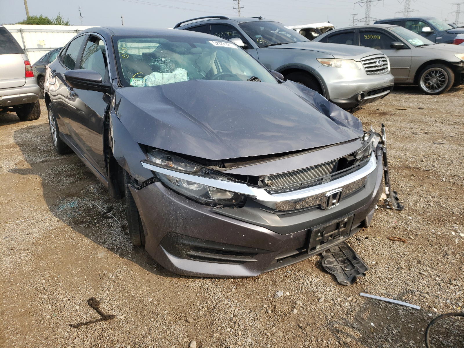 HONDA CIVIC LX 2017 with VIN 19XFC2F50HE014337 - Photo from auction