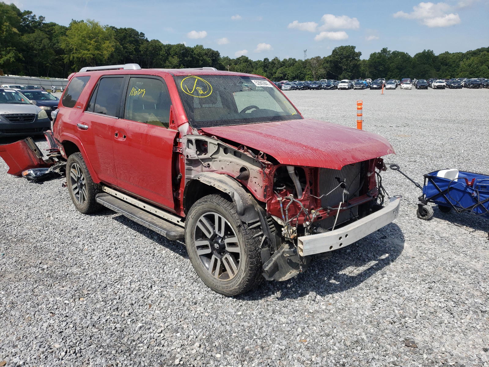 TOYOTA 4RUNNER SR 2016 with VIN JTEBU5JR7G5301008 - Photo from auction