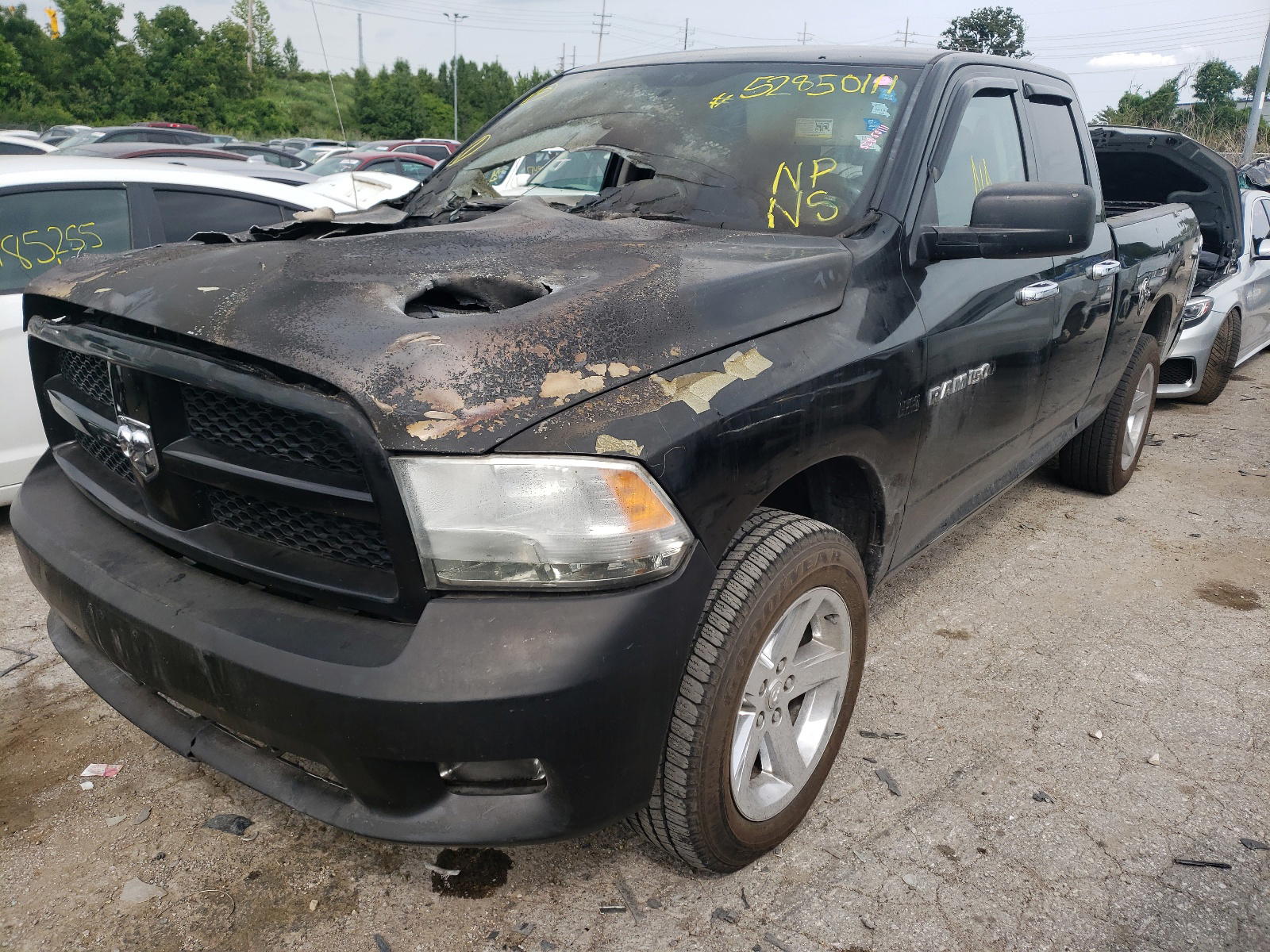 Photo 2 from auction – 2012 DODGE RAM 1500 S with VIN 1C6RD7FT9CS326126
