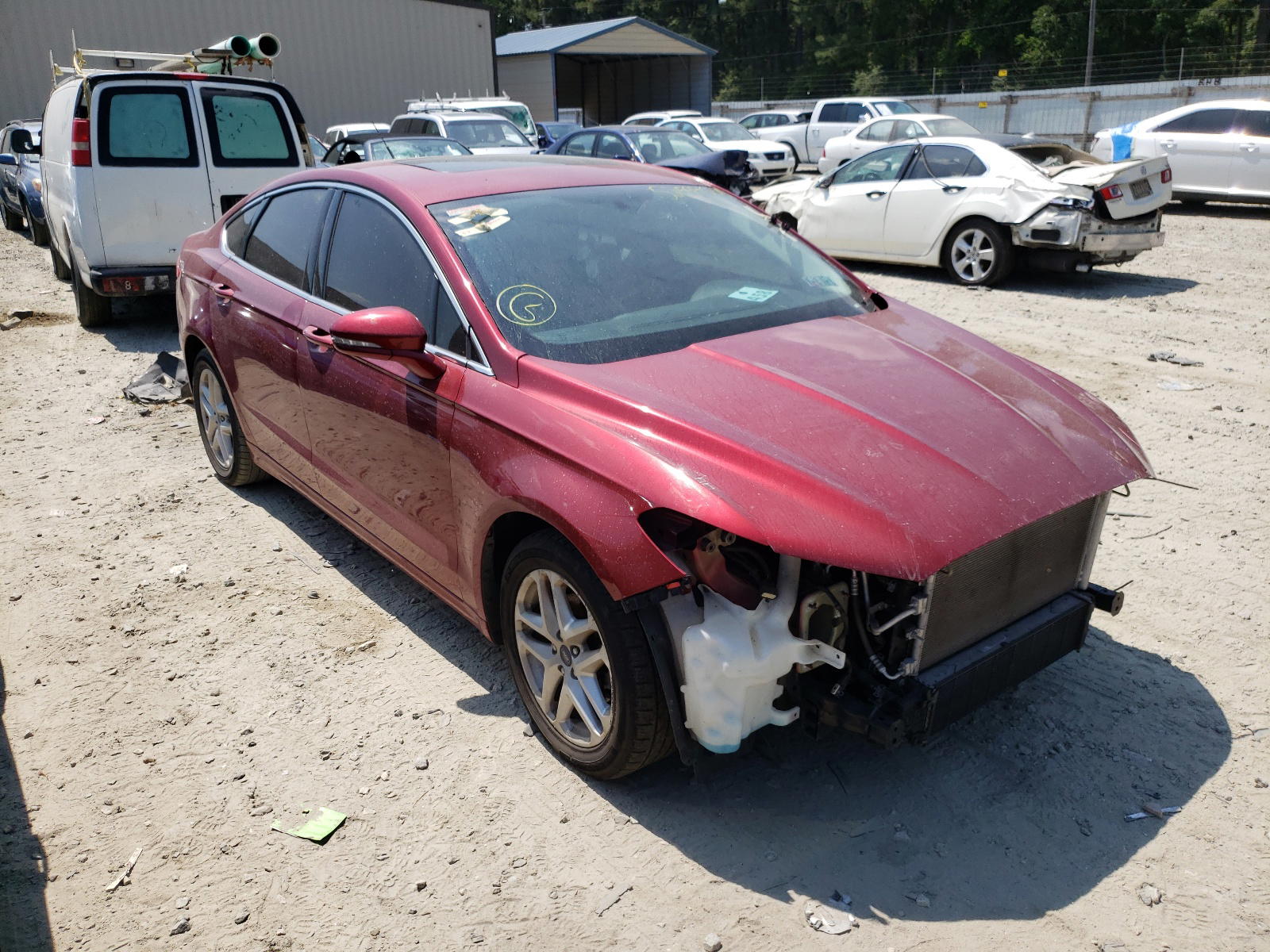 FORD FUSION SE 2016 with VIN 3FA6P0HDXGR128730 - Photo from auction