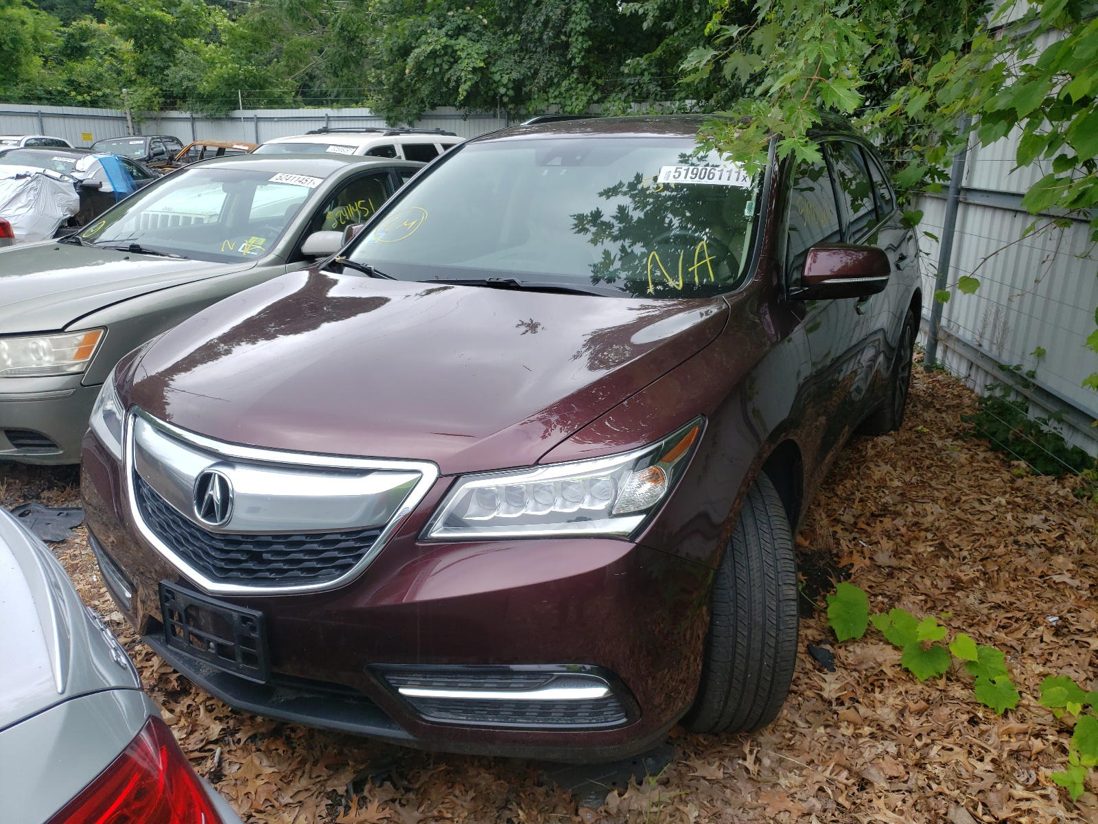 Photo 2 from auction – 2015 ACURA MDX TECHNO with VIN 5FRYD4H40FB025625
