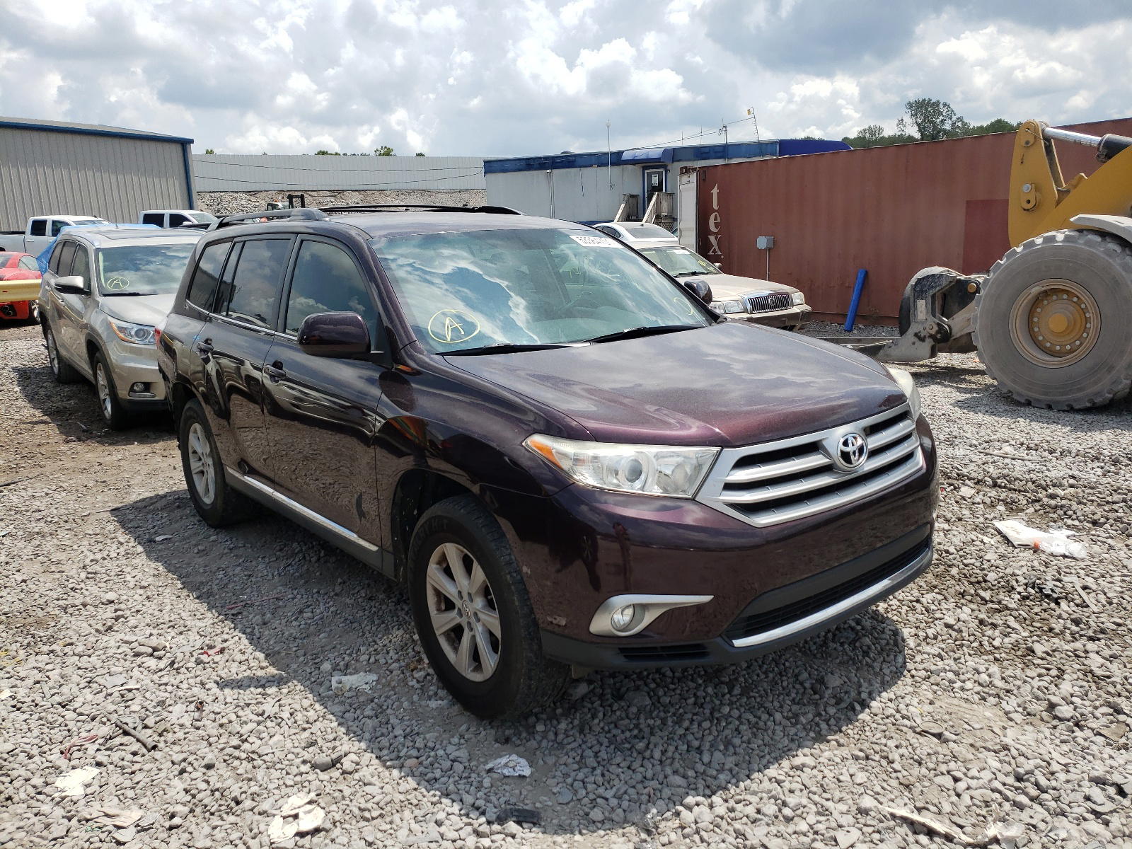 TOYOTA HIGHLANDER 2013 with VIN 5TDZA3EH1DS043155 - Photo from auction