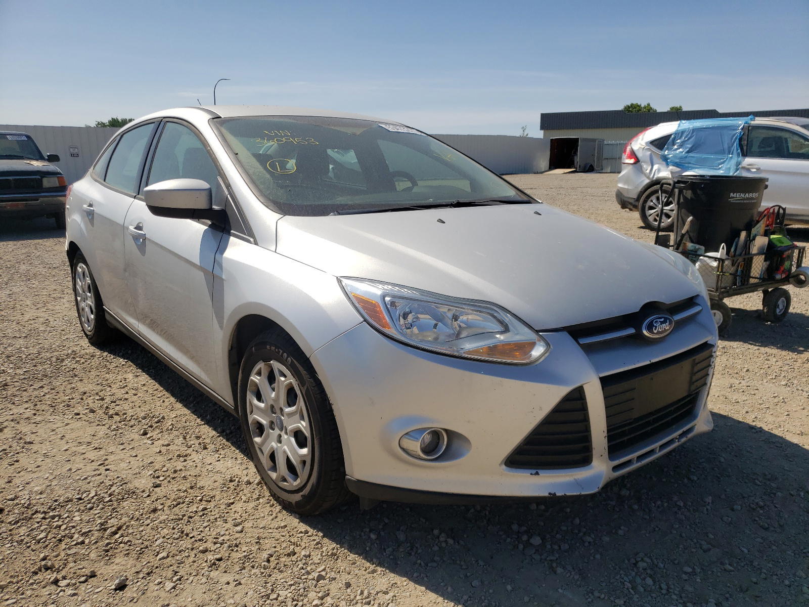 FORD FOCUS SE 2012 with VIN 1FAHP3F20CL360953 - Photo from auction