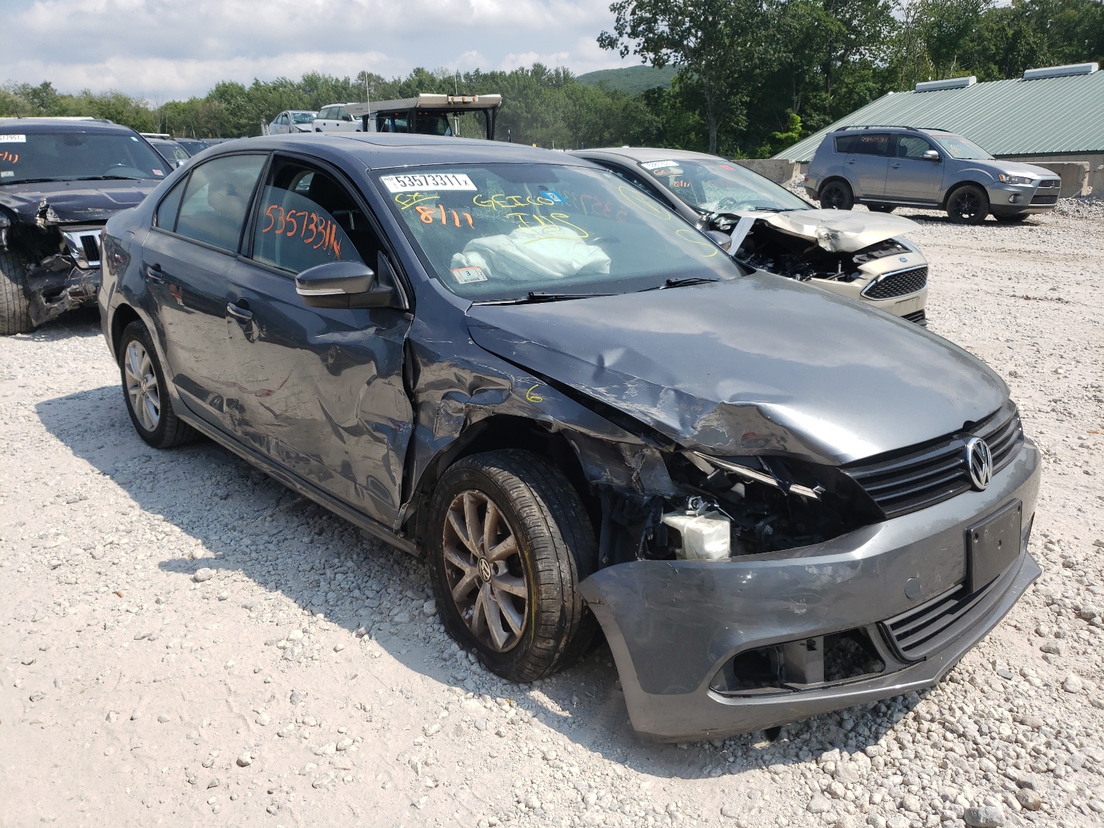VOLKSWAGEN JETTA SE 2012 with VIN 3VWDP7AJ8CM348396 - Photo from auction