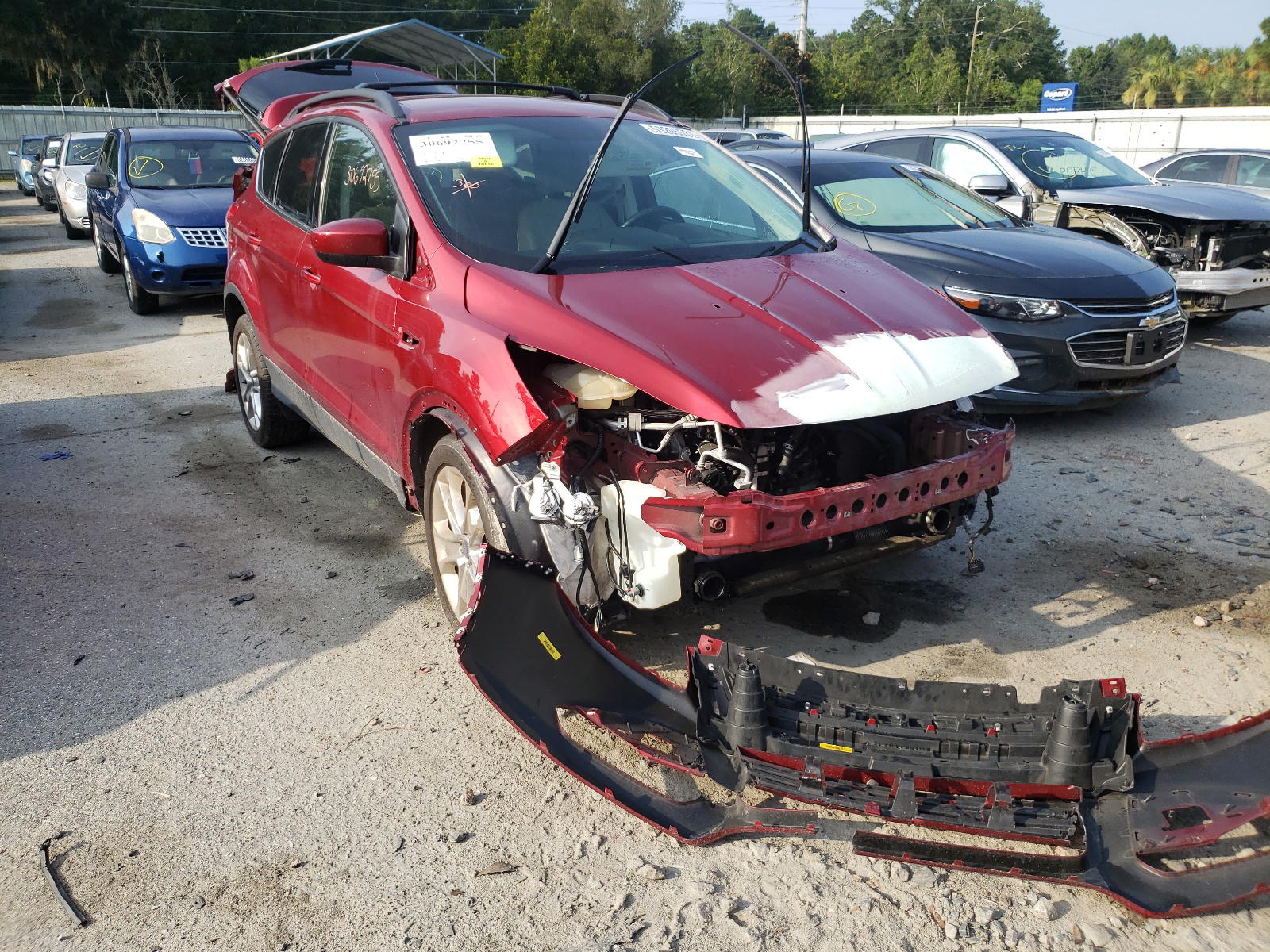 FORD ESCAPE SE 2015 with VIN 1FMCU0G97FUC56283 - Photo from auction