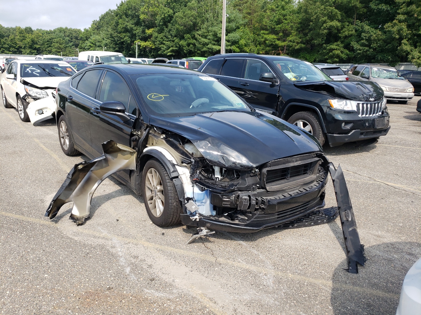 FORD FUSION SE 2017 with VIN 3FA6P0HD6HR138009 - Photo from auction