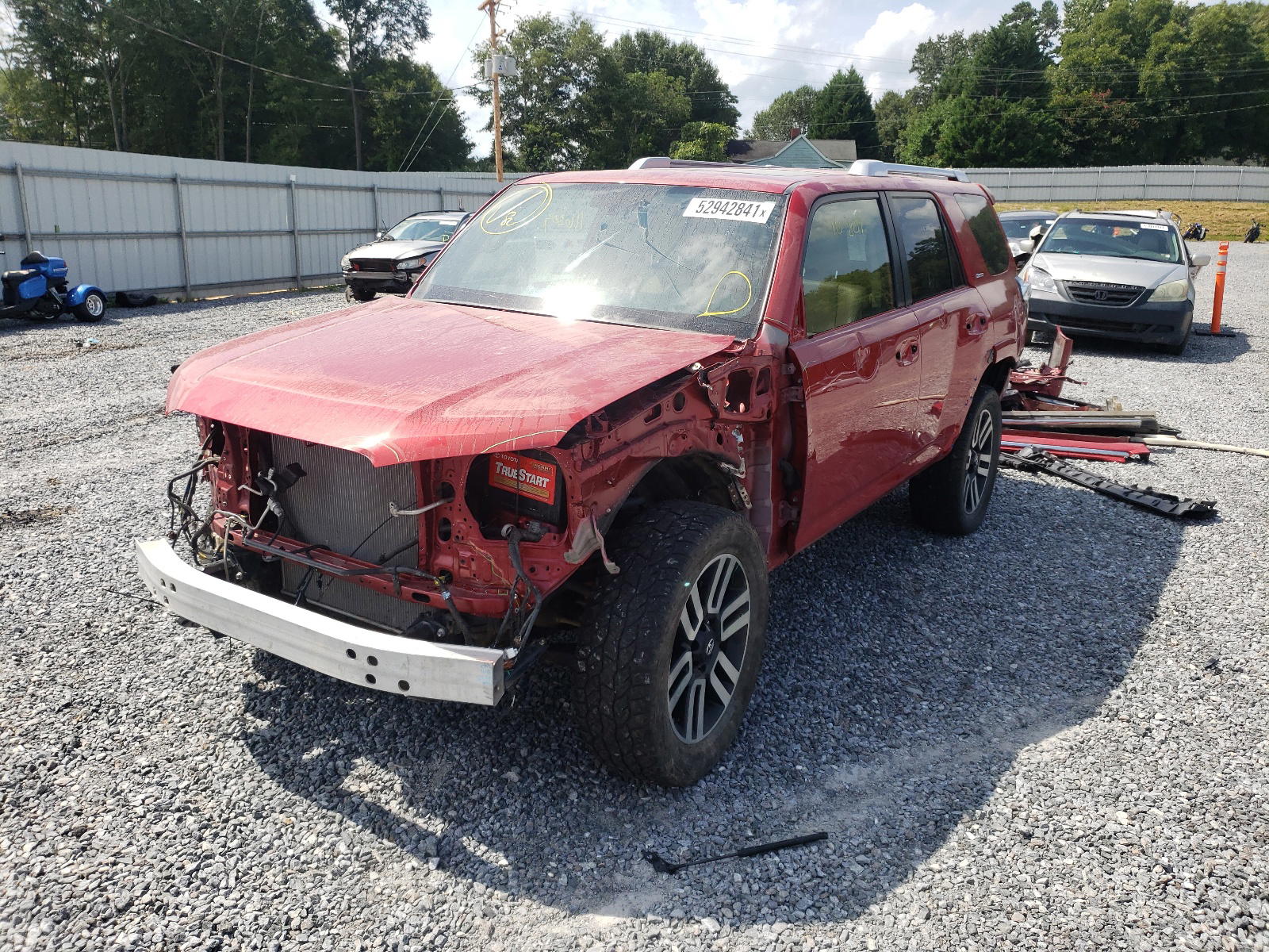 Photo 2 from auction – 2016 TOYOTA 4RUNNER SR with VIN JTEBU5JR7G5301008