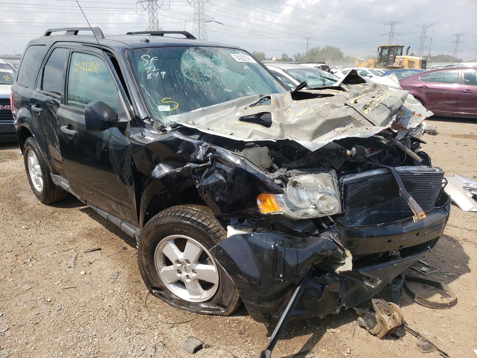FORD ESCAPE XLT 2012 with VIN 1FMCU0DG1CKC61344 - Photo from auction