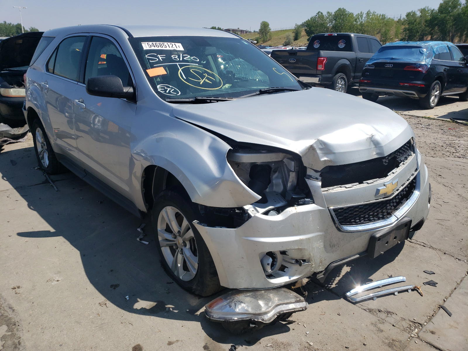 CHEVROLET EQUINOX LS 2011 with VIN 2GNALBEC0B1316037 - Photo from auction