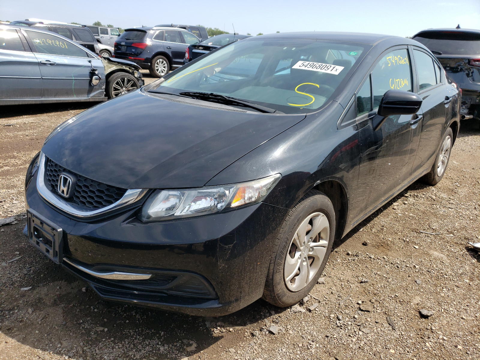 Photo 2 from auction – 2014 HONDA CIVIC LX with VIN 19XFB2F53EE050912