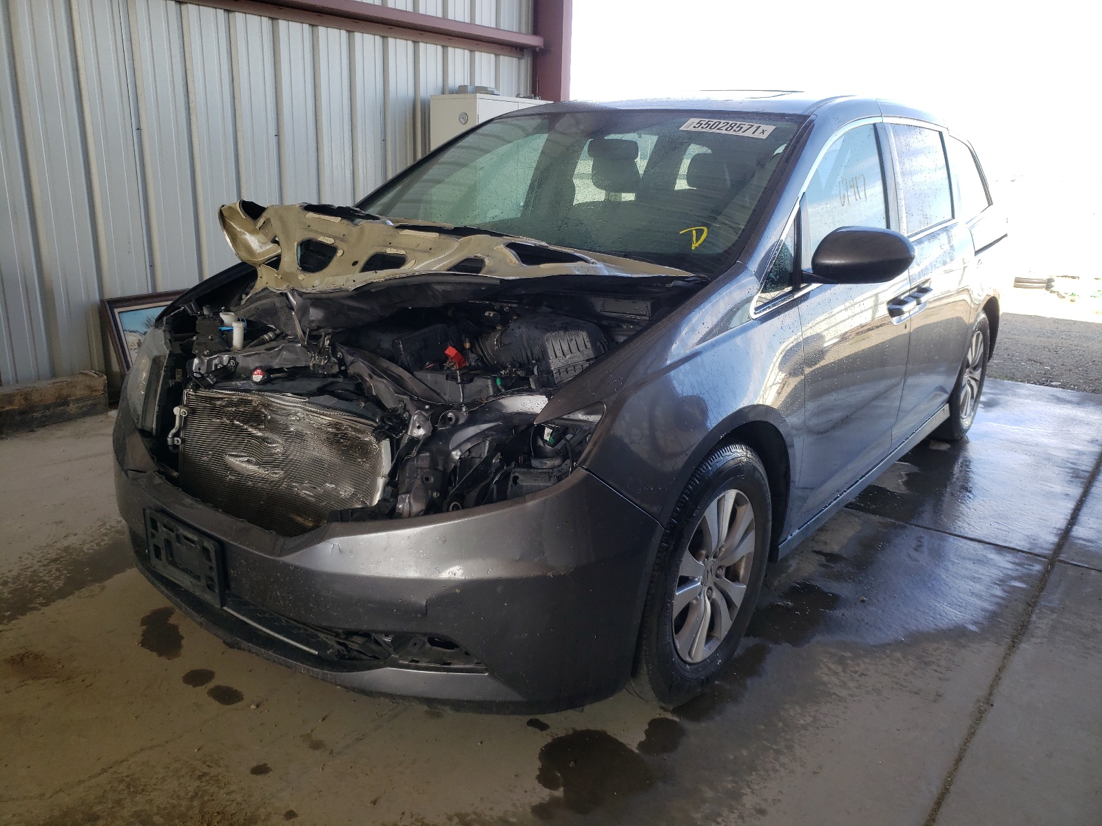 Photo 2 from auction – 2015 HONDA ODYSSEY EX with VIN 5FNRL5H68FB013948