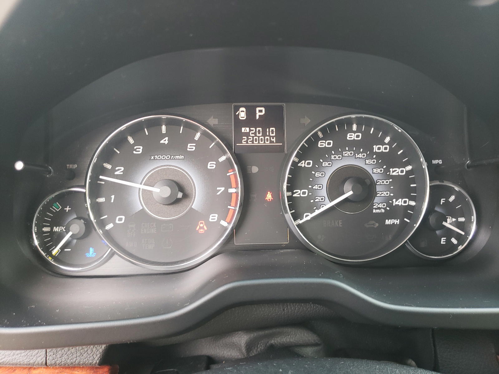 Photo 8 from auction – 2010 SUBARU OUTBACK 2. with VIN 4S4BRBKC0A3356414