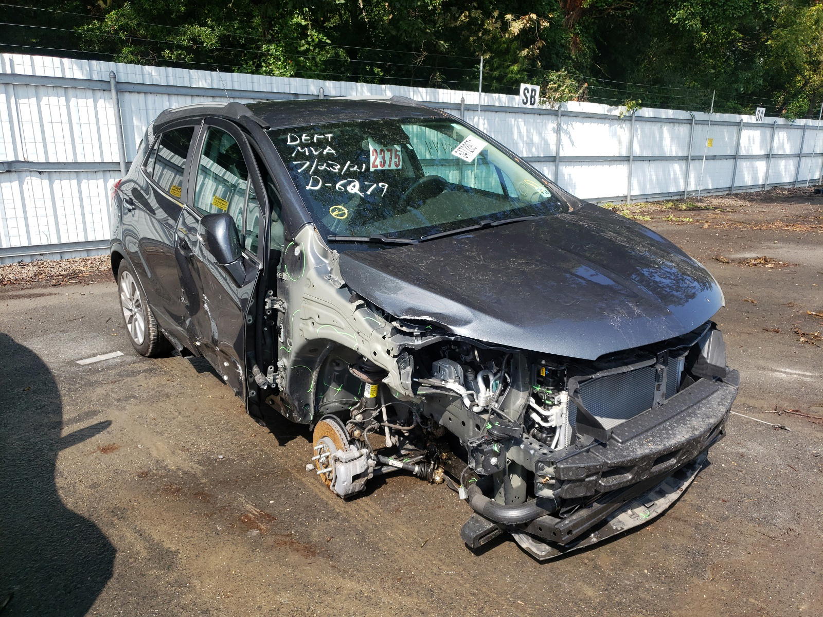 BUICK ENCORE PRE 2018 with VIN KL4CJASB6JB617336 - Photo from auction