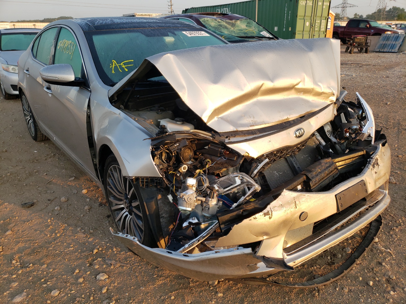KIA CADENZA PR 2014 with VIN KNALN4D75E5127623 - Photo from auction