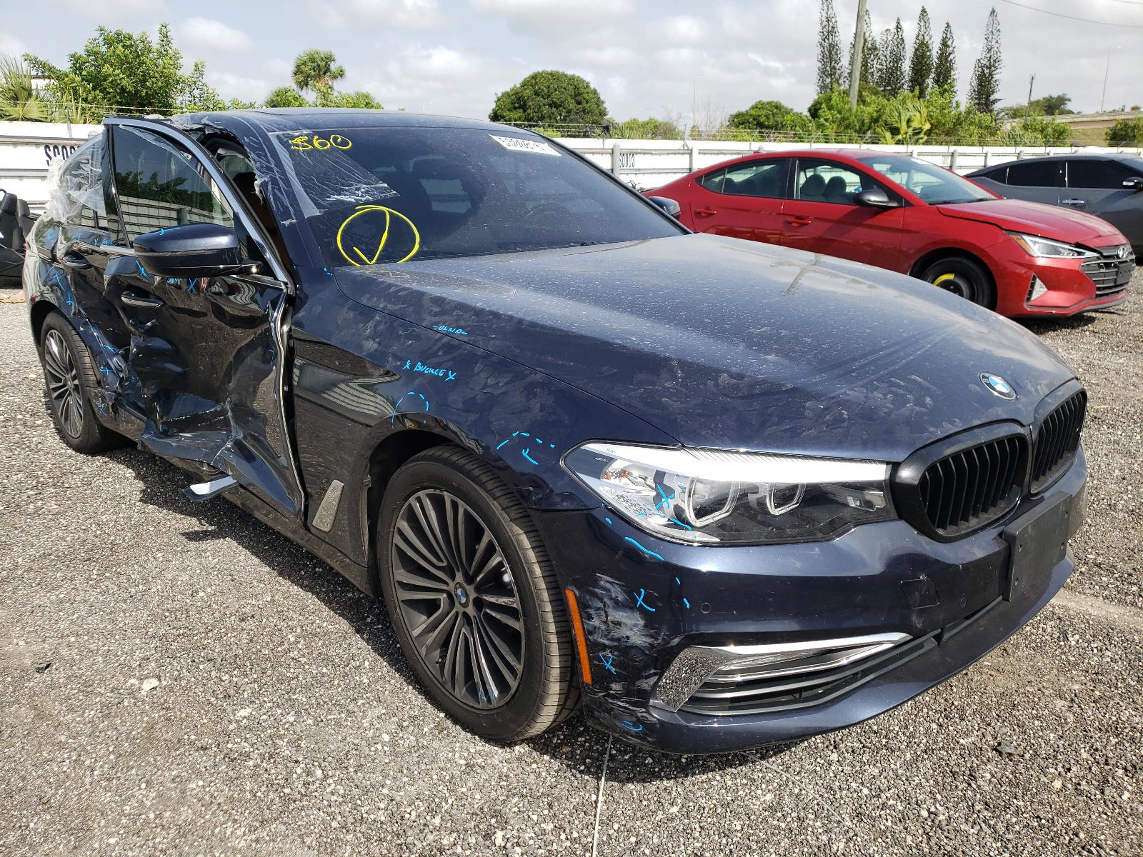 BMW 540 XI 2018 with VIN WBAJE7C58JWC55533 - Photo from auction