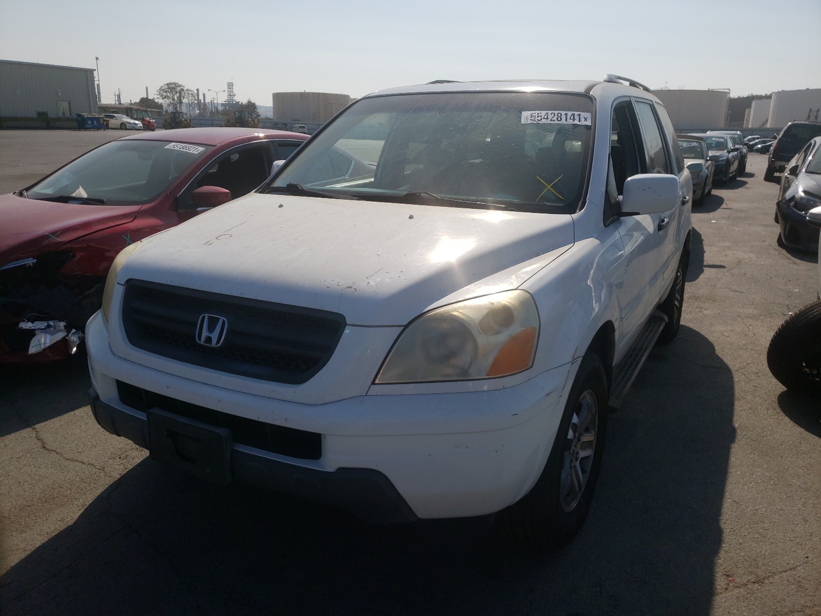 Photo 2 from auction – 2005 HONDA PILOT EXL with VIN 2HKYF18585H535563
