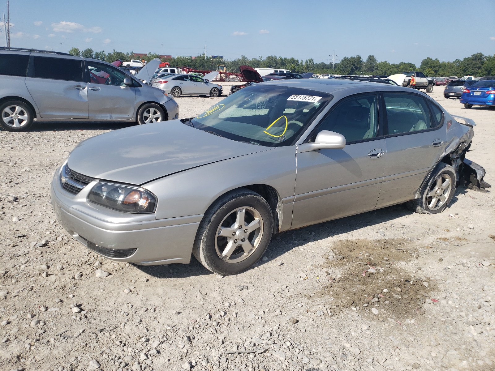 Photo 2 from auction – 2005 CHEVROLET IMPALA LS with VIN 2G1WH55K159382975