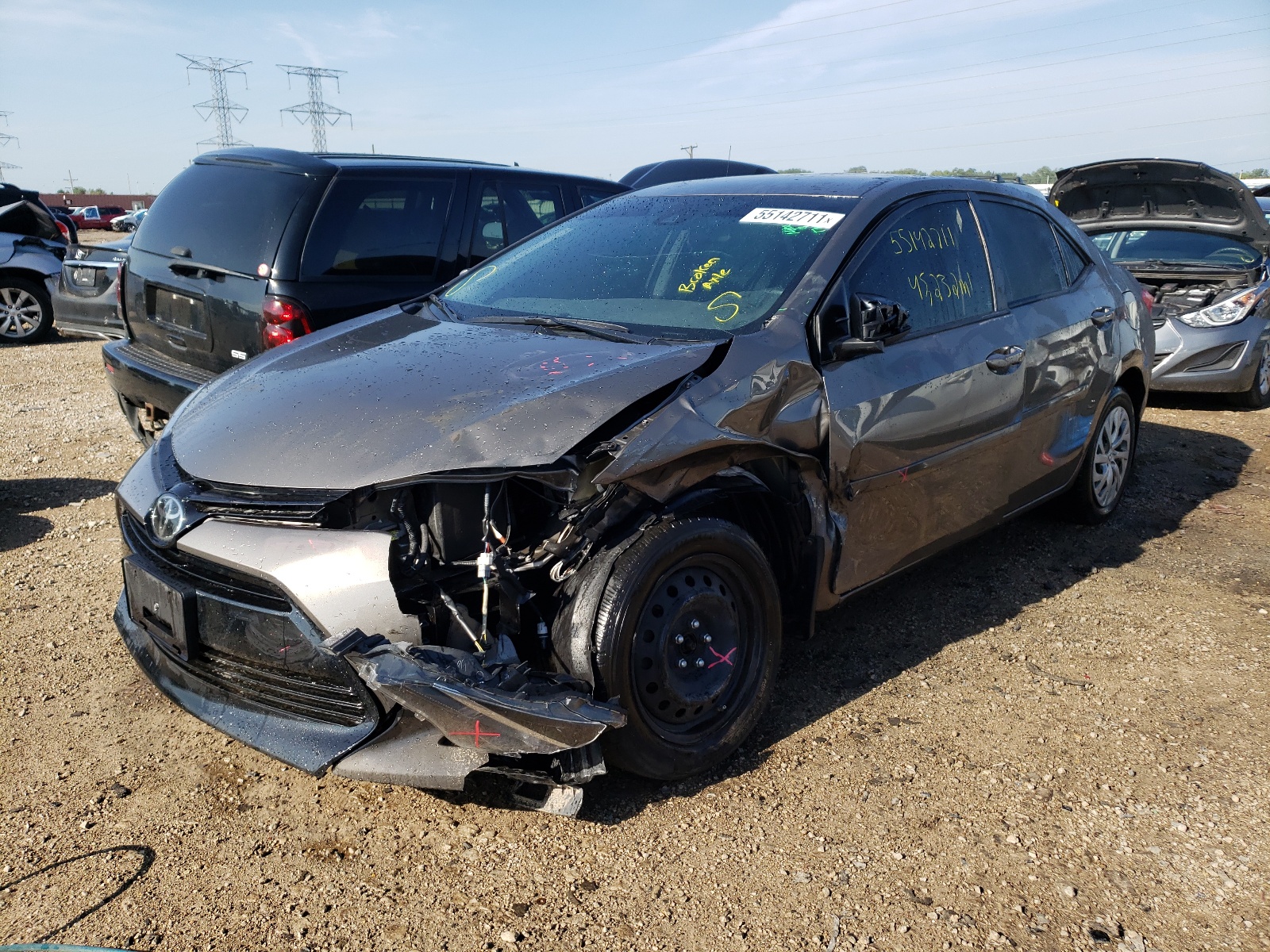 Photo 2 from auction – 2017 TOYOTA COROLLA L with VIN 2T1BURHE5HC923173