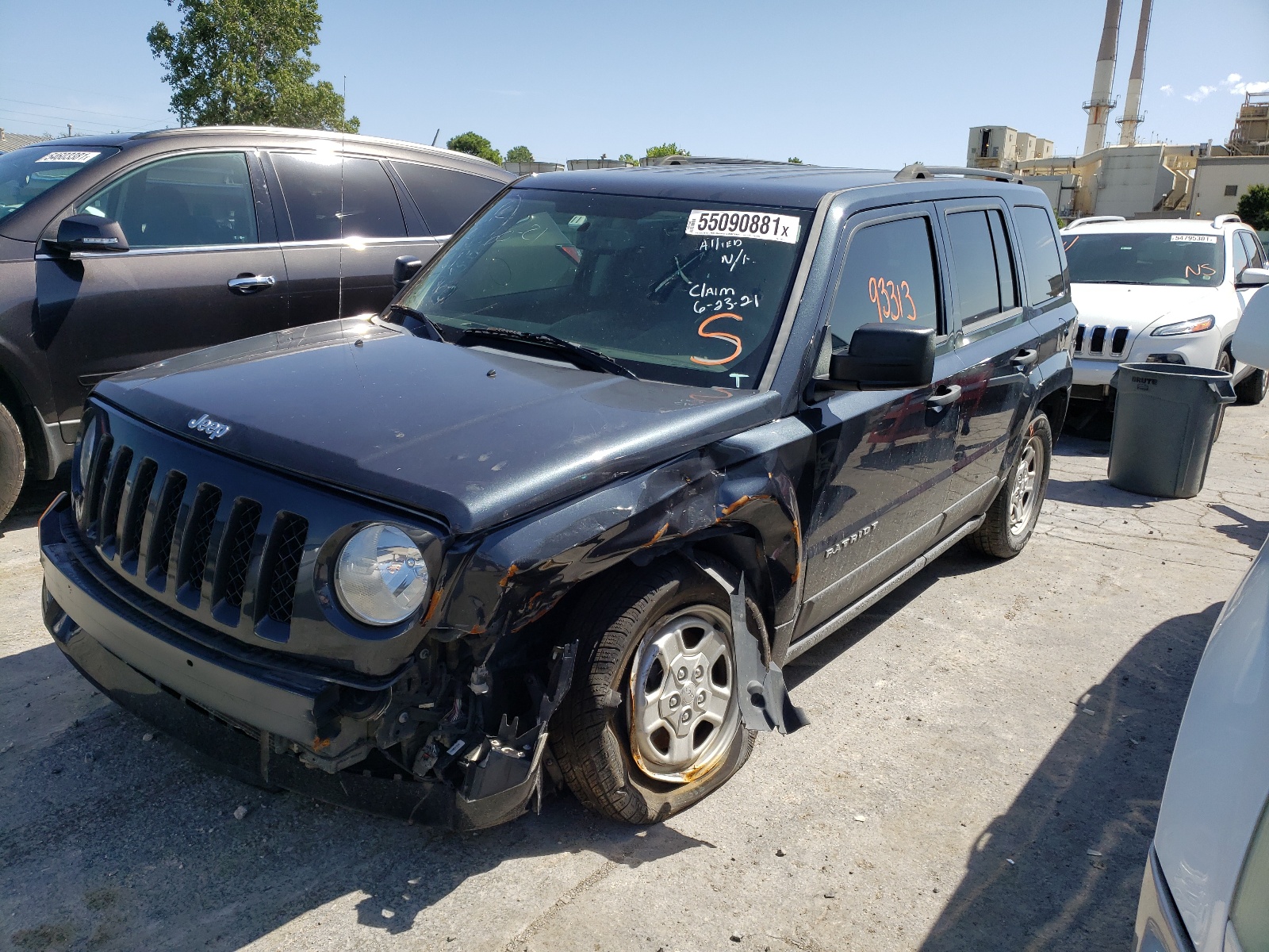 Photo 2 from auction – 2015 JEEP PATRIOT SP with VIN 1C4NJPBB0FD296214