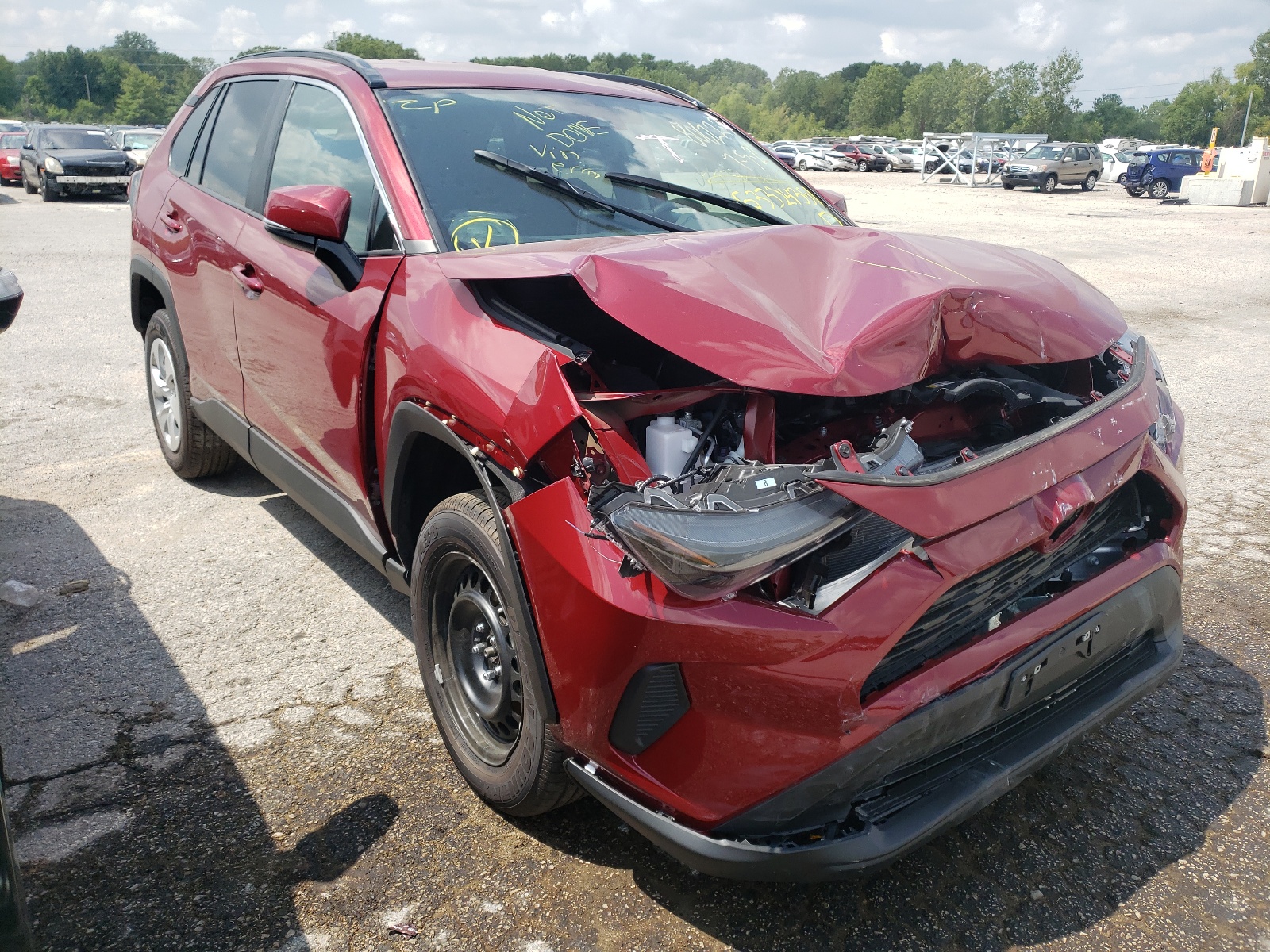 TOYOTA RAV4 LE 2021 with VIN 2T3G1RFV6MC142214 - Photo from auction